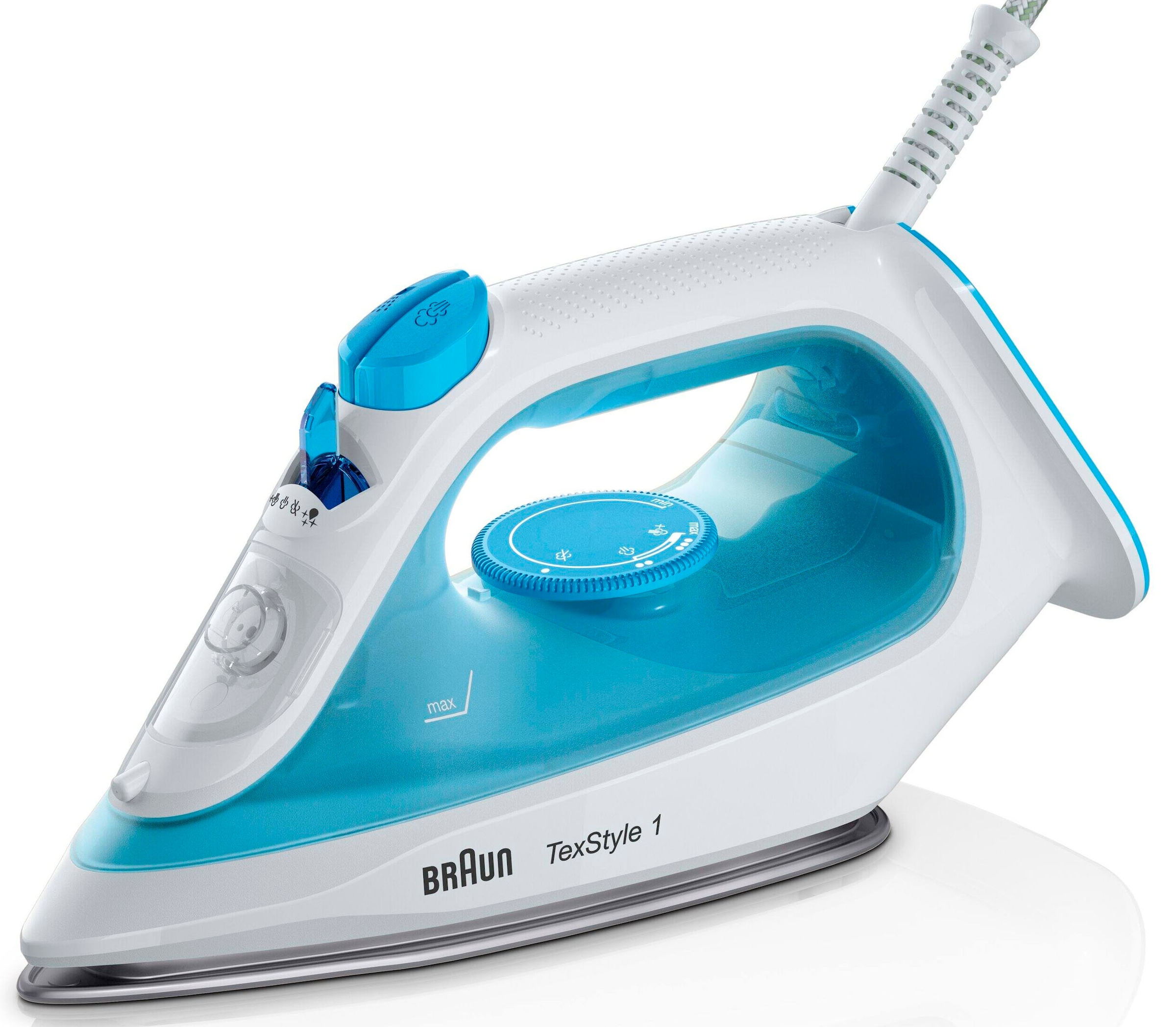 Braun Dampfbügeleisen "TexStyle 1 SI 1050 BL - 2.000 W, 120 g Dampfstoß, 22 günstig online kaufen