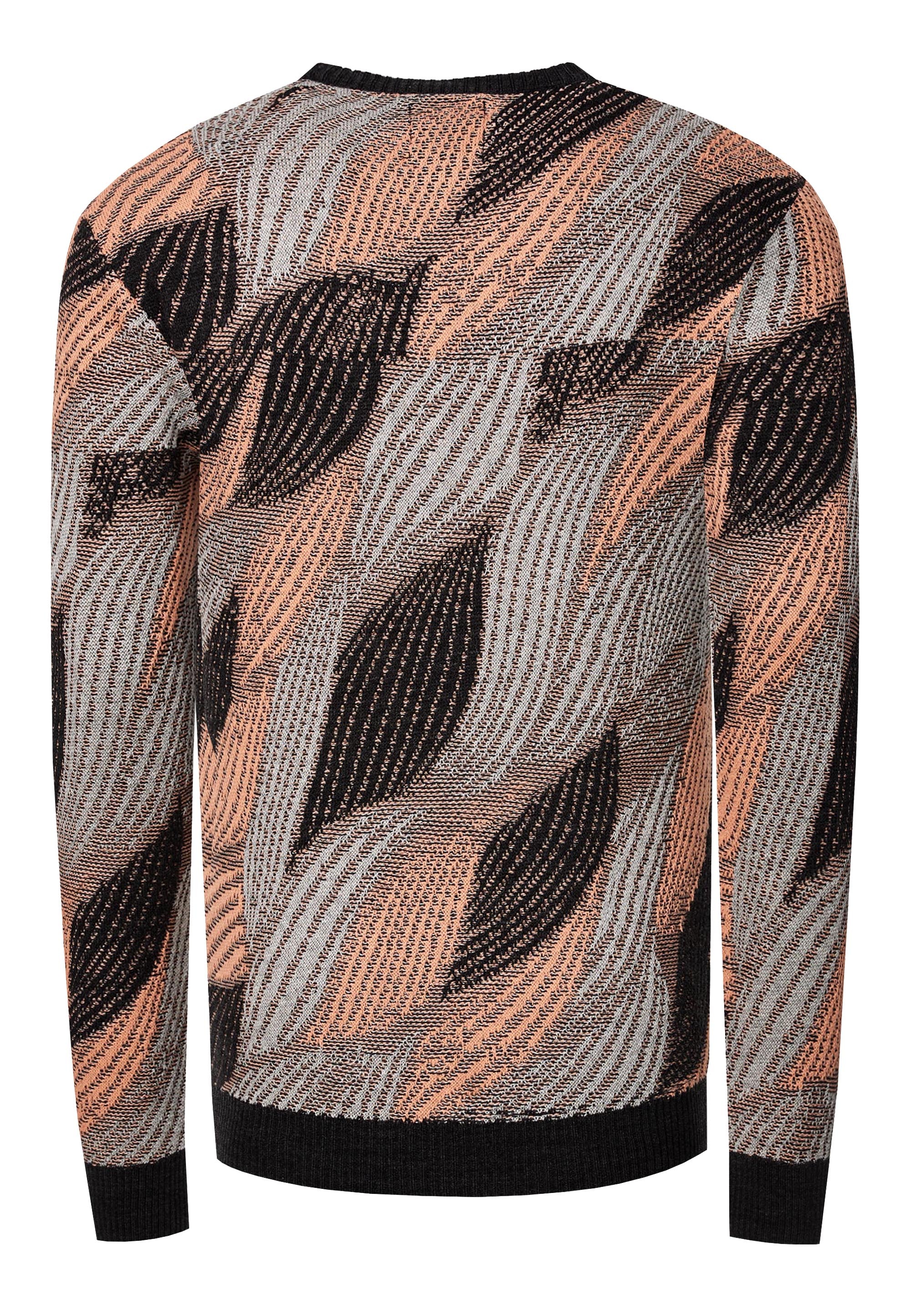 Rusty Neal Strickpullover, im angesagten Wellen-Design
