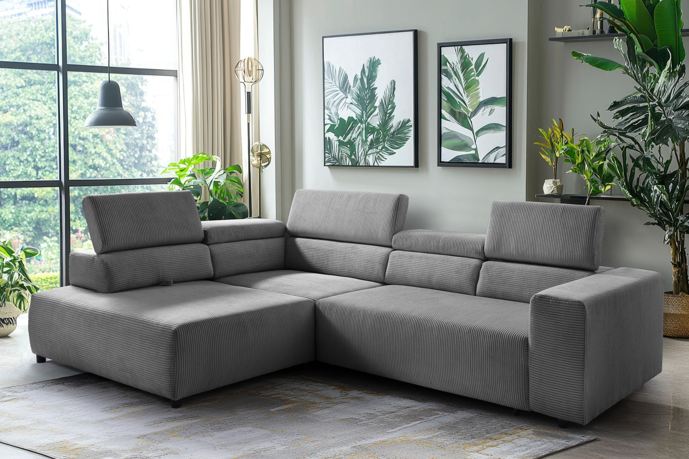 exxpo - sofa fashion Ecksofa "VITTORIO mit Komfortfunktionen, bequem und mo günstig online kaufen