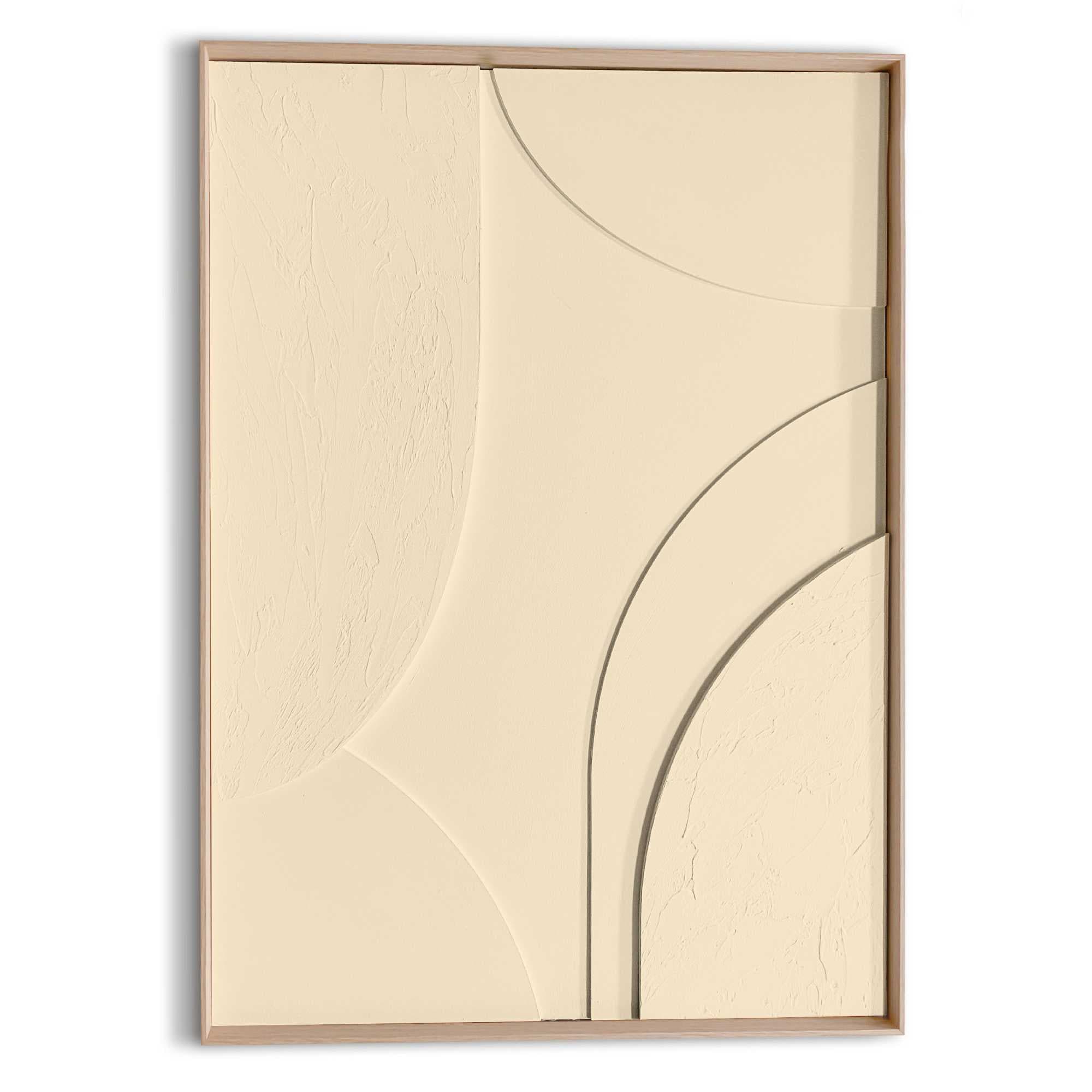 Reinders Wandbild "Terrace - sand" Wohnzimmer - 3D - Minimalistisch - Beige - MDF - Abstrakt - 50x70 cm