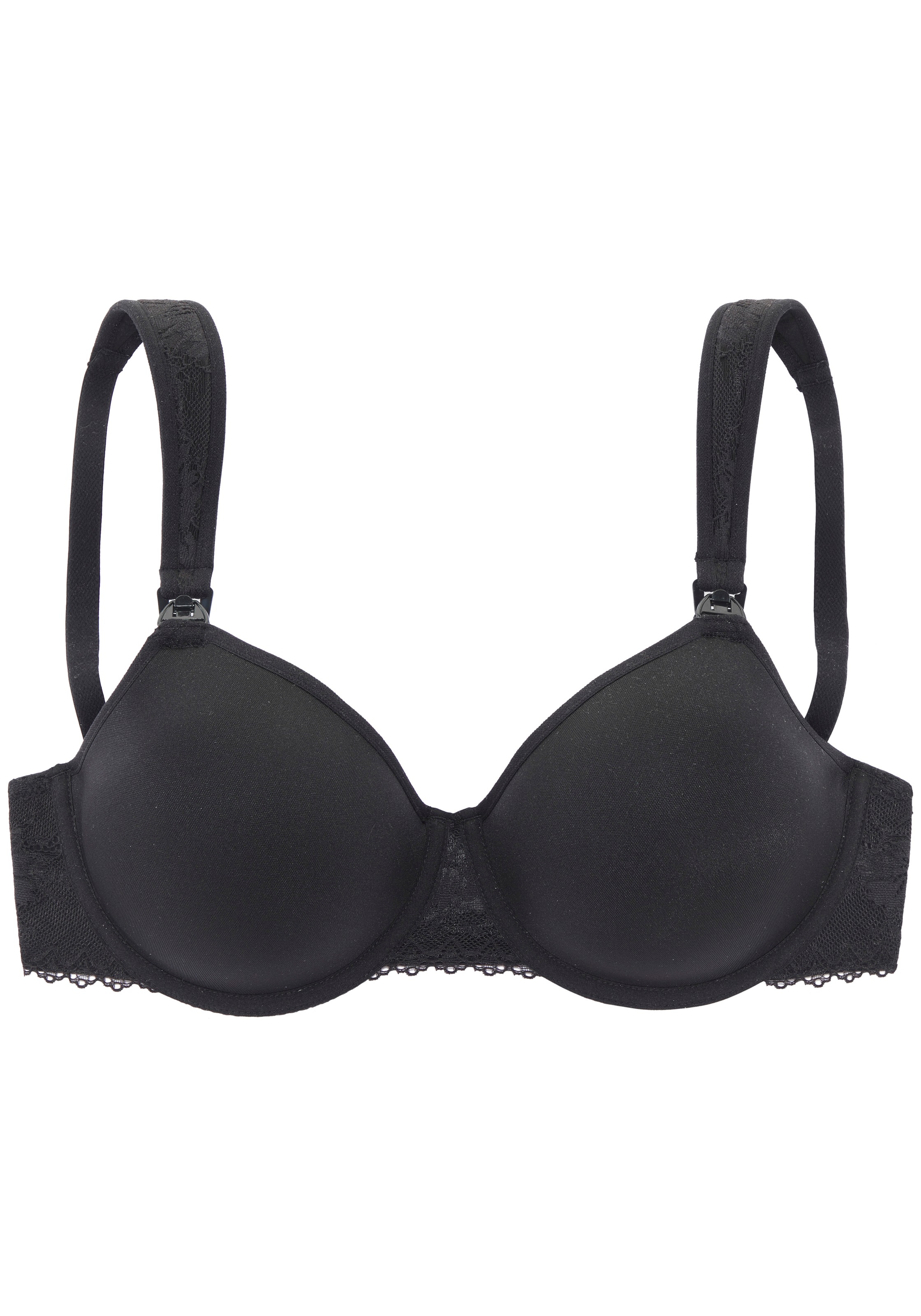 Still-BH NUANCE, Damen, Gr. 80, Cup B, schwarz, Spacer;Spitze, Obermaterial: 55% Baumwolle, 39% Polyamid, 6% Elasthan, BHs Still-BH