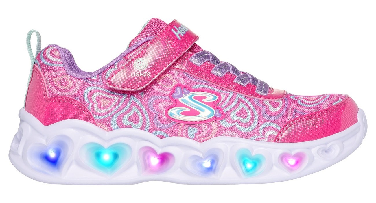 Skechers Sneaker »HEART LIGHTS«, Blinkschuh mit Herz-Laufsohle, Größenschablone zum Download