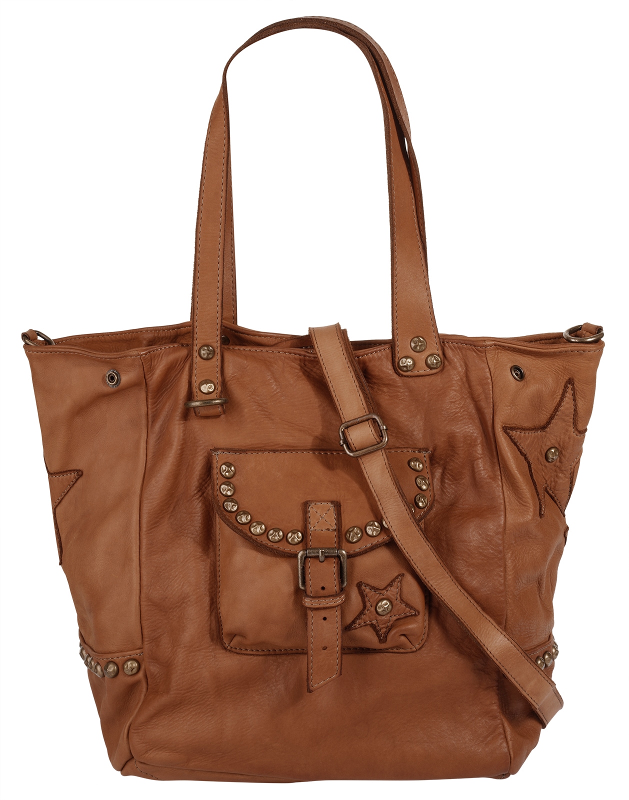 Shopper, echt Leder, Made in Italy