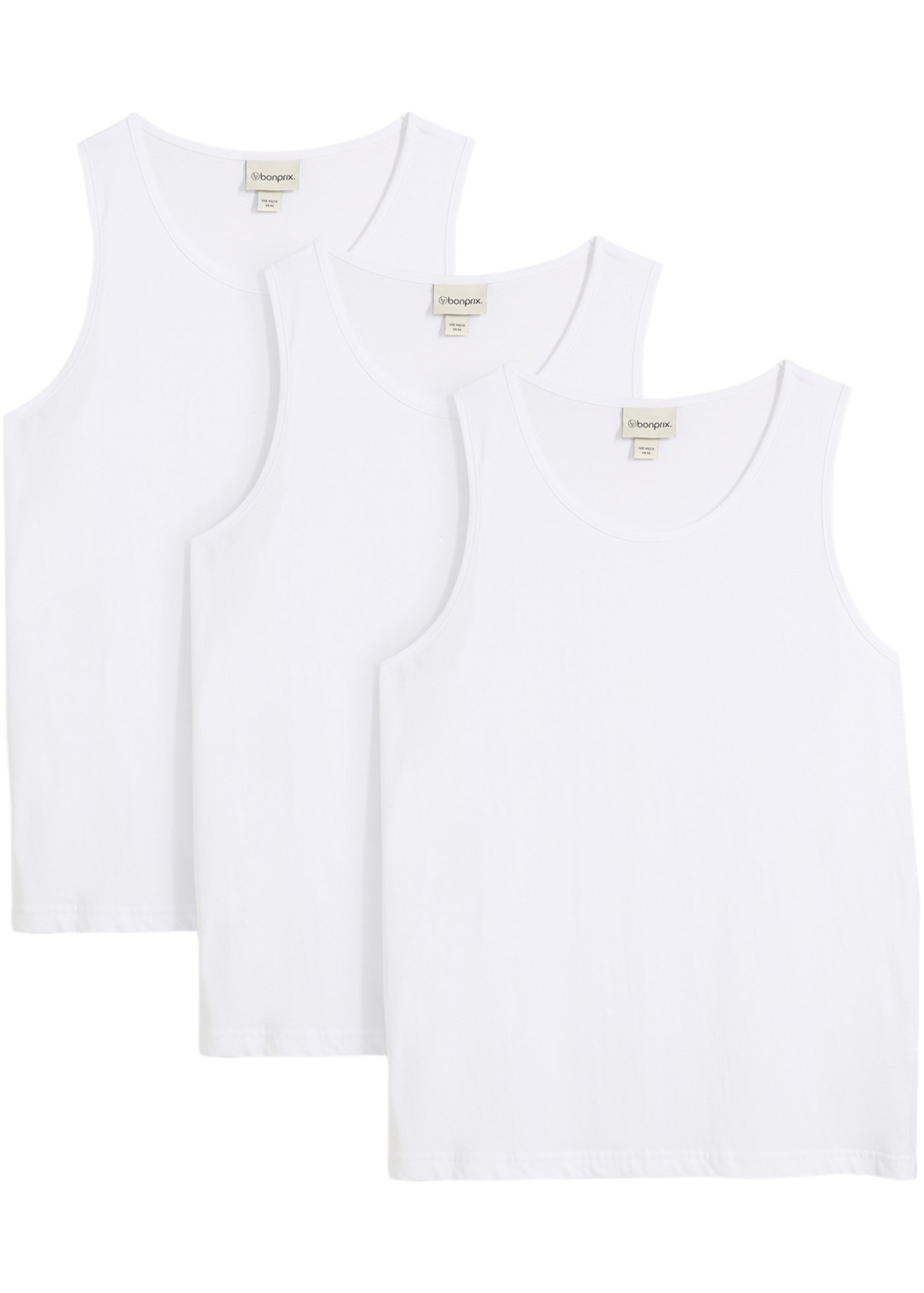 bonprix 1100000002199 Packung, 3er, 3 tlg. Regular Fit, Rundhalsausschnitt