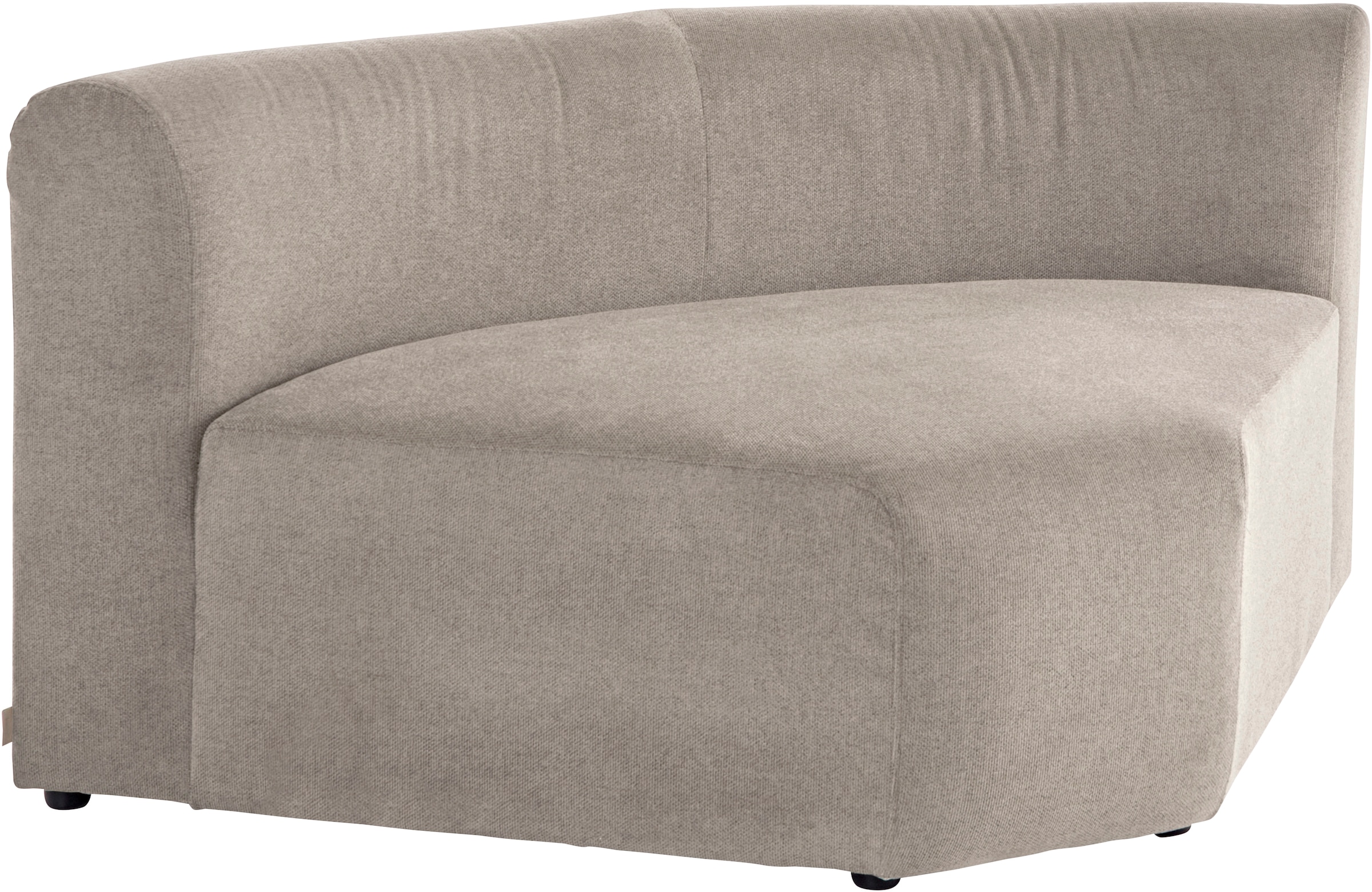 LeGer Home by Lena Gercke Sofa-Eckelement »LYZA mit gerundeter Rückenlehne, Maße B/T/H: 122/104/74 cm«, als Modul oder separat verwendbar, für individuelle Zusammenstellung