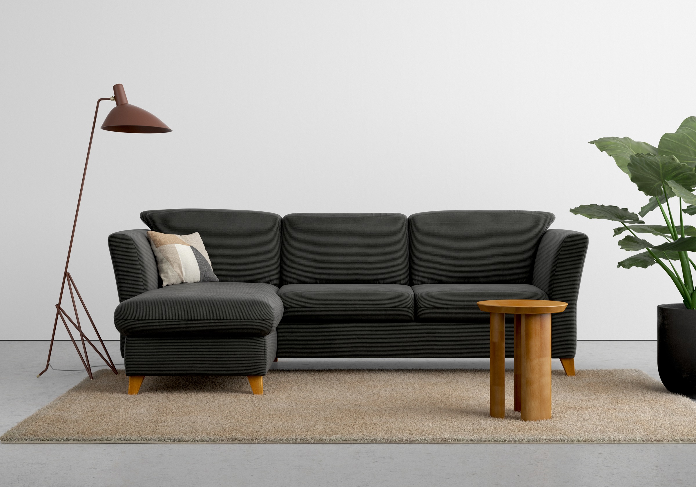 Home affaire Ecksofa »Trelleborg L-Form« wahlweise mit Bettfunktion und Bettkasten, inkl. Federkern-Polsterung