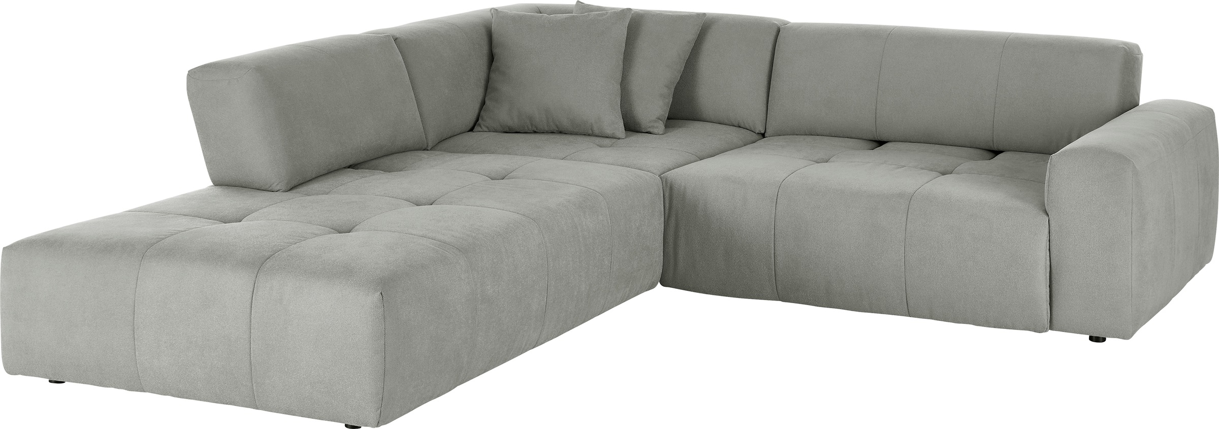 3C Candy Ecksofa »Yoshy Komfortsofa, bequem und modern, hochwertige Verarbeitungsdetails«, Zwei verschiedene Sitztiefen durch verstellbare Rückenlehne, L-Form