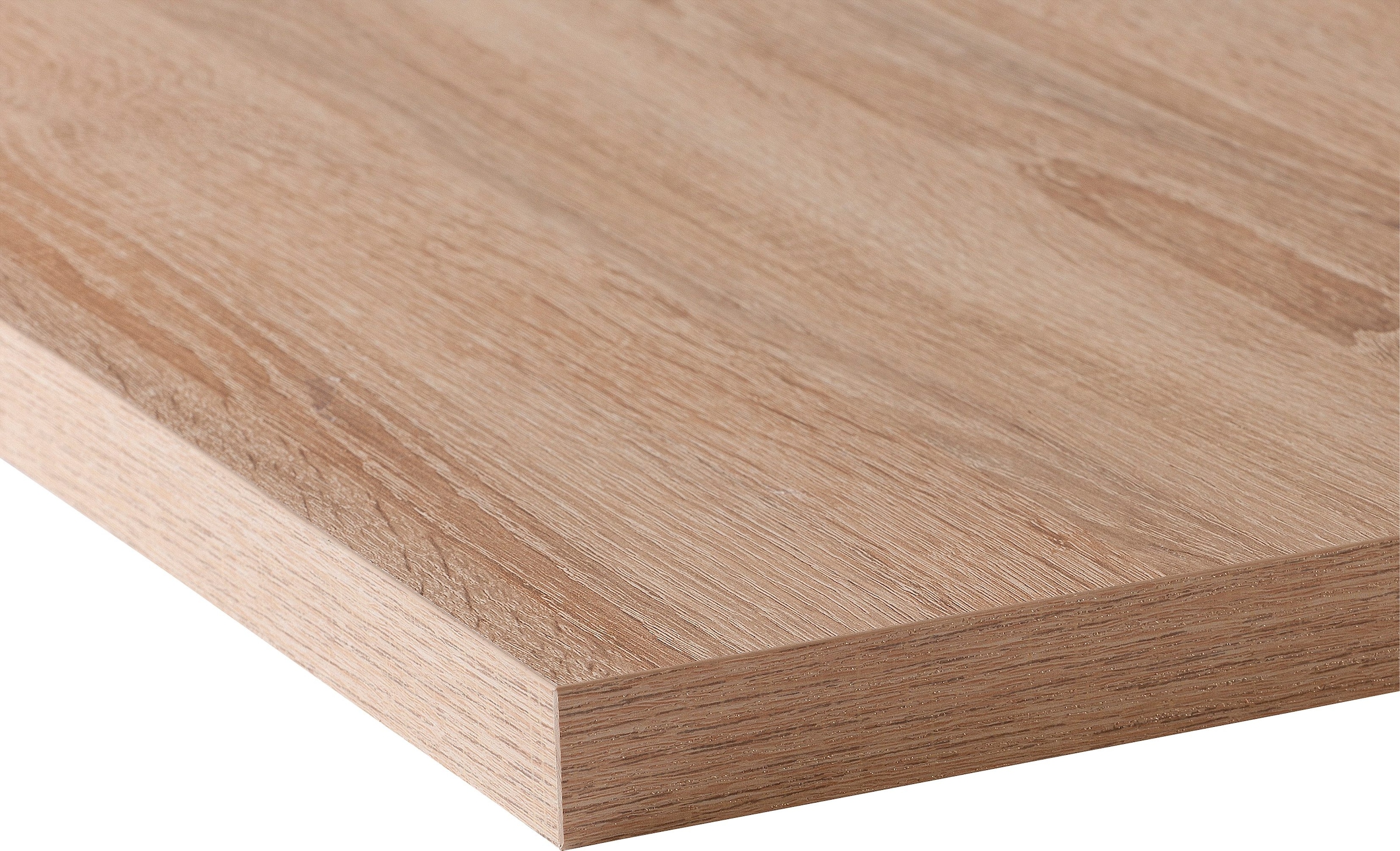 Arbeitsplatte WIHO KÜCHEN, B:90cm H:2,8cm T:60cm, braun, Küche, Tischplatten, ""Flexi 28"", von drei Seiten ummantelt, 28 mm stark