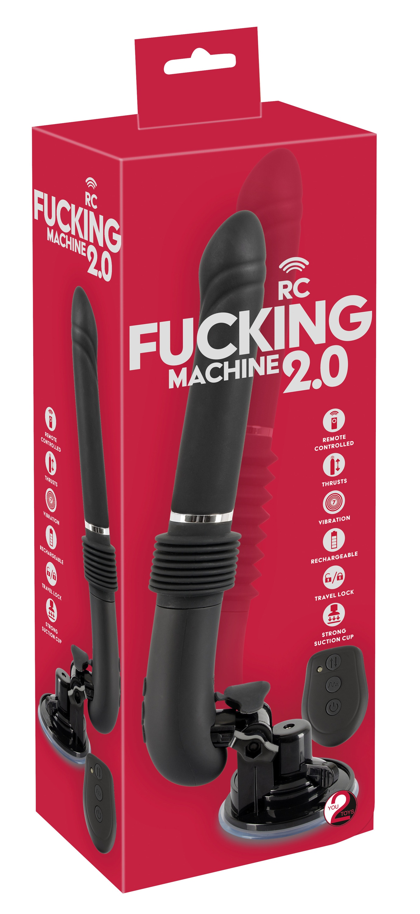 You2Toys Vibrator »Vibrator mit Stoßfunktion RC Fucking Machine 2.0«