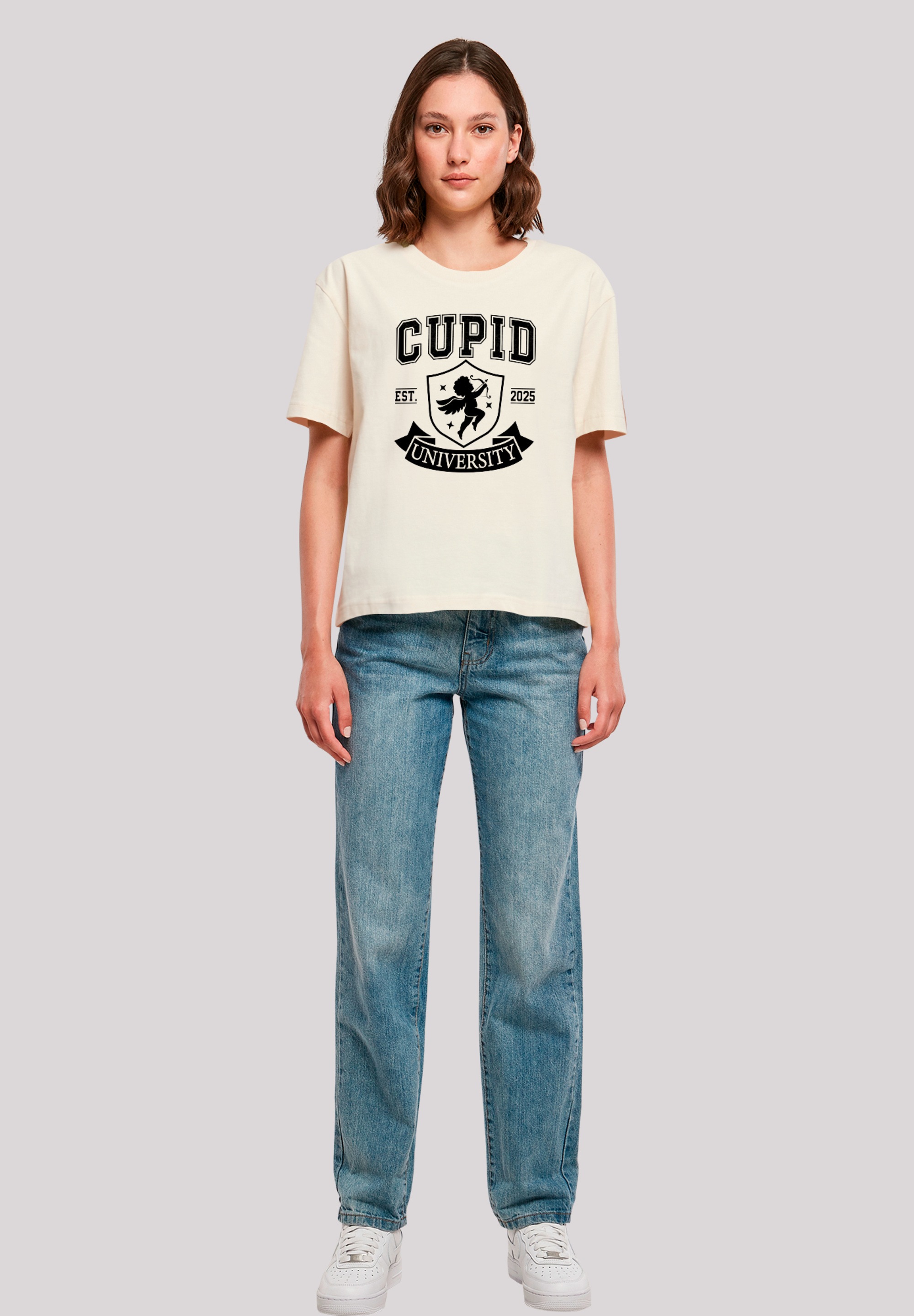 F4NT4STIC T-Shirt »Cupid University Valentinstag«, Premium Qualität