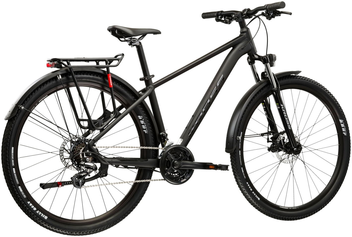Kross Mountainbike »Hardtail 29" Hexagon X200 schwarz 21 Gänge mit Beleuchtung 2026« 21 Gang Shimano ALTUS M310 Schaltwerk Kettenschaltung Rahmen aus Aluminium Performance