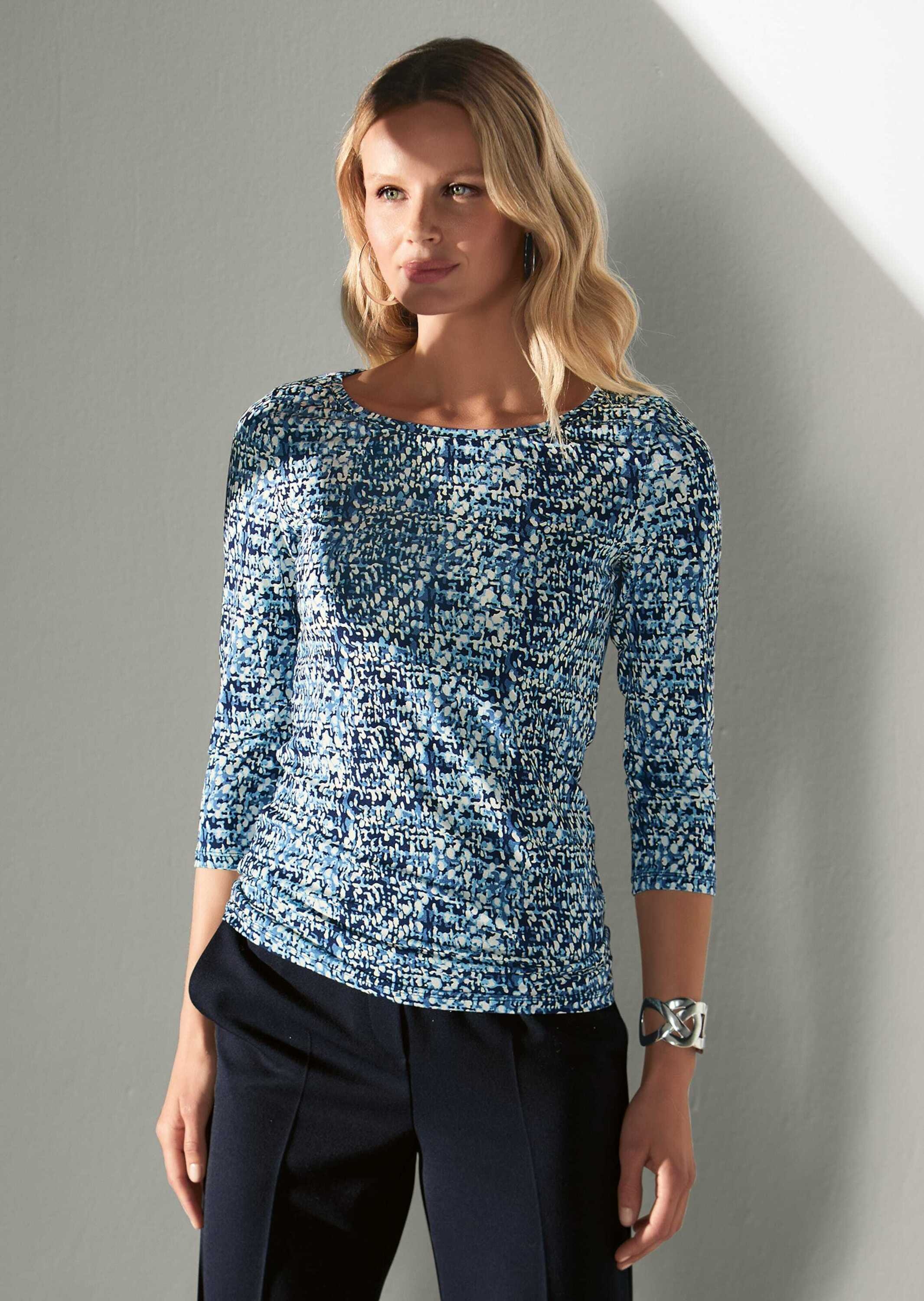 MADELEINE Kurzarmshirt »Shirt Print-Shirt mit U-Boot-Ausschnitt«