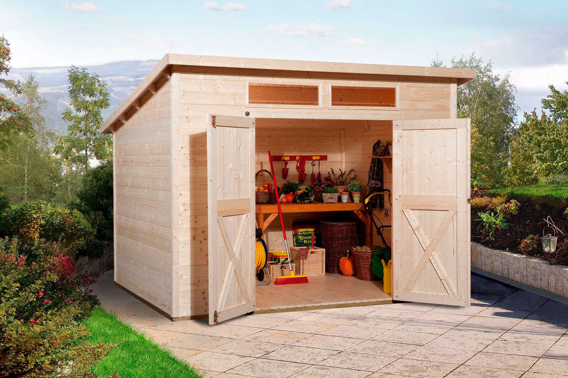 weka Gartenhaus »325 A Gr.1, natur, 19 mm«