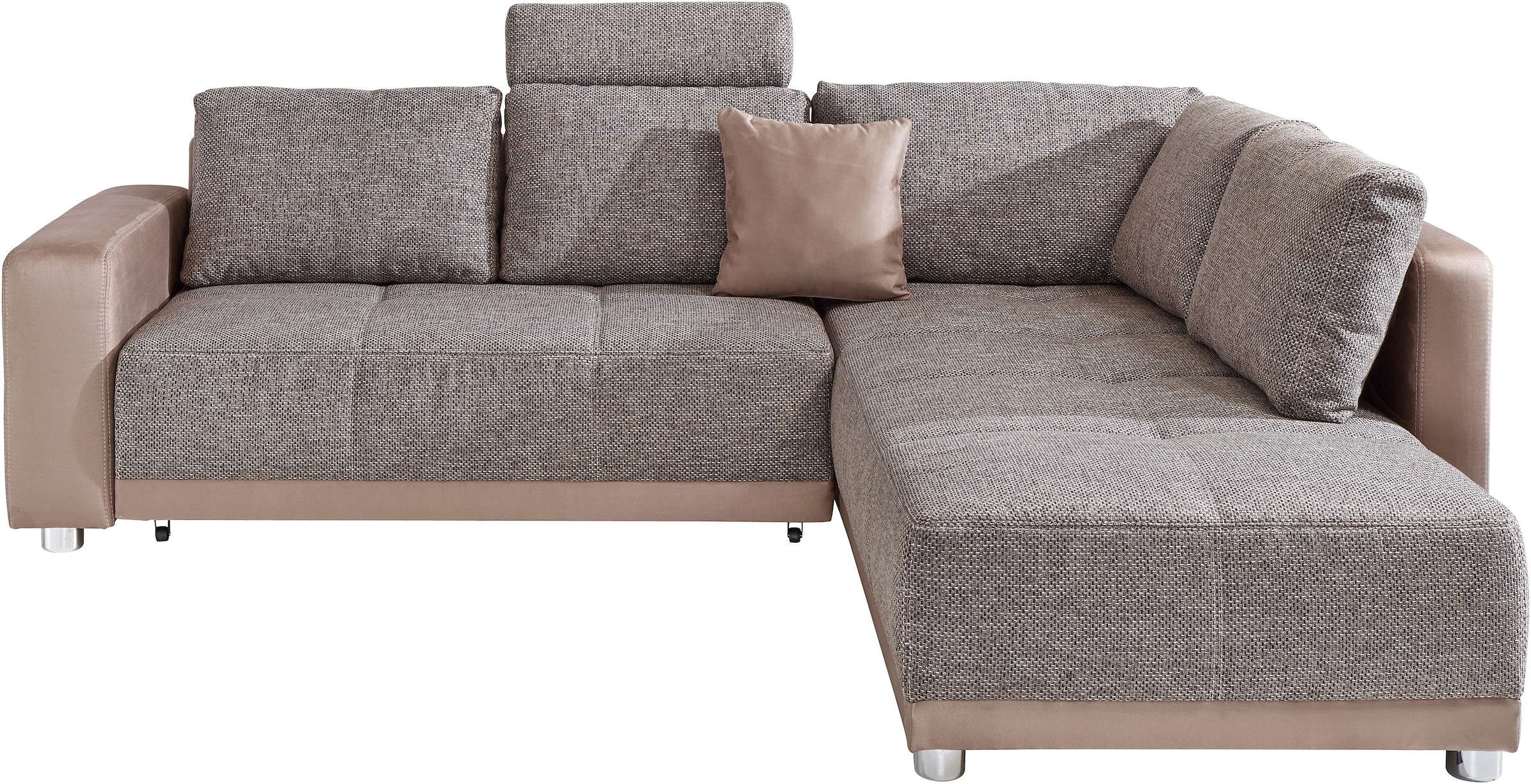 Places of Style Ecksofa, mit Bettfunktion, Bettkasten und Federkern, wahlweise mit 1...