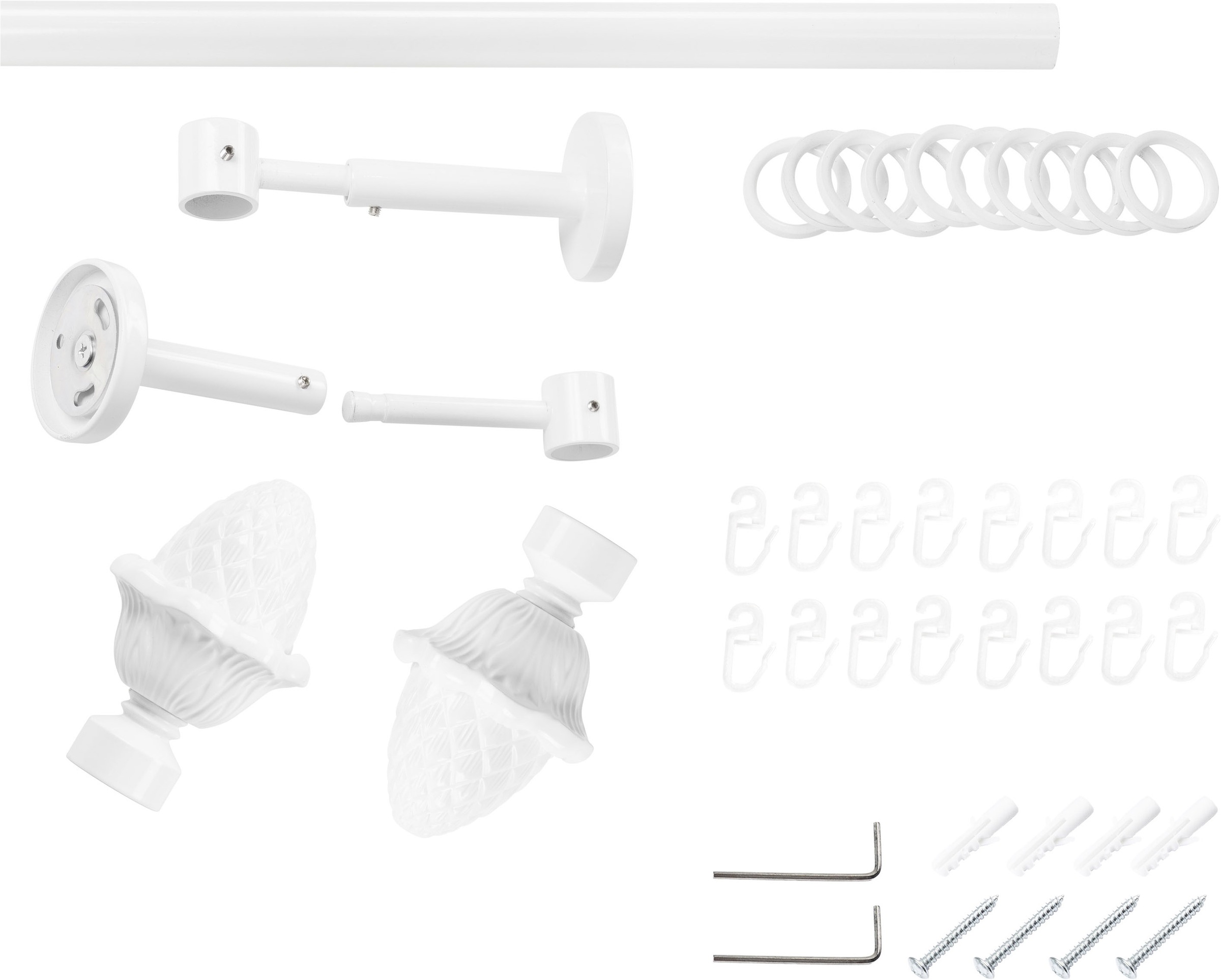 SN DECO GROUP Gardinenstange Ø 19 mm Fixmaß;kürzbar