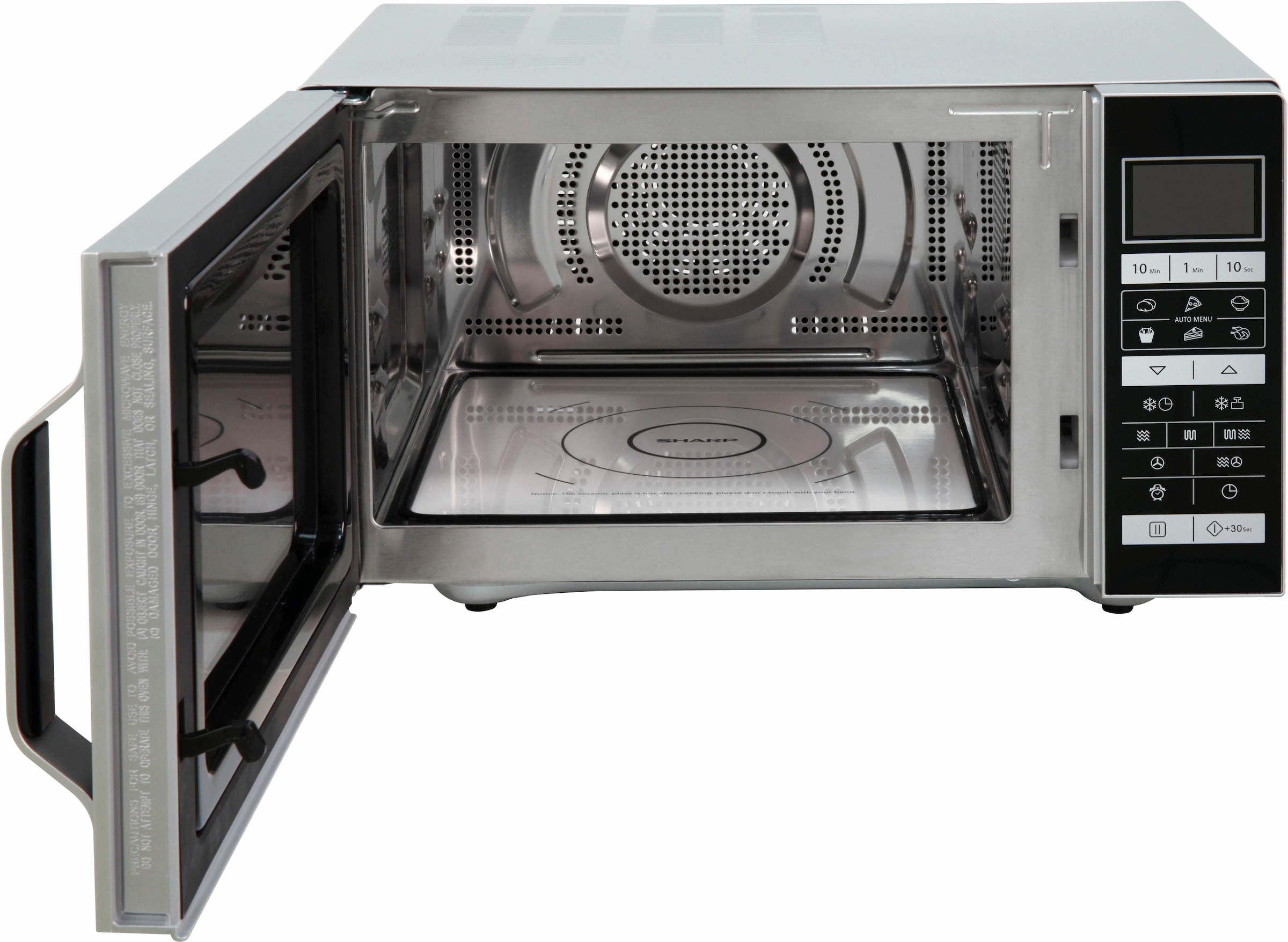 Sharp Mikrowelle »R860S«, Grill und Heißluft, 900 W