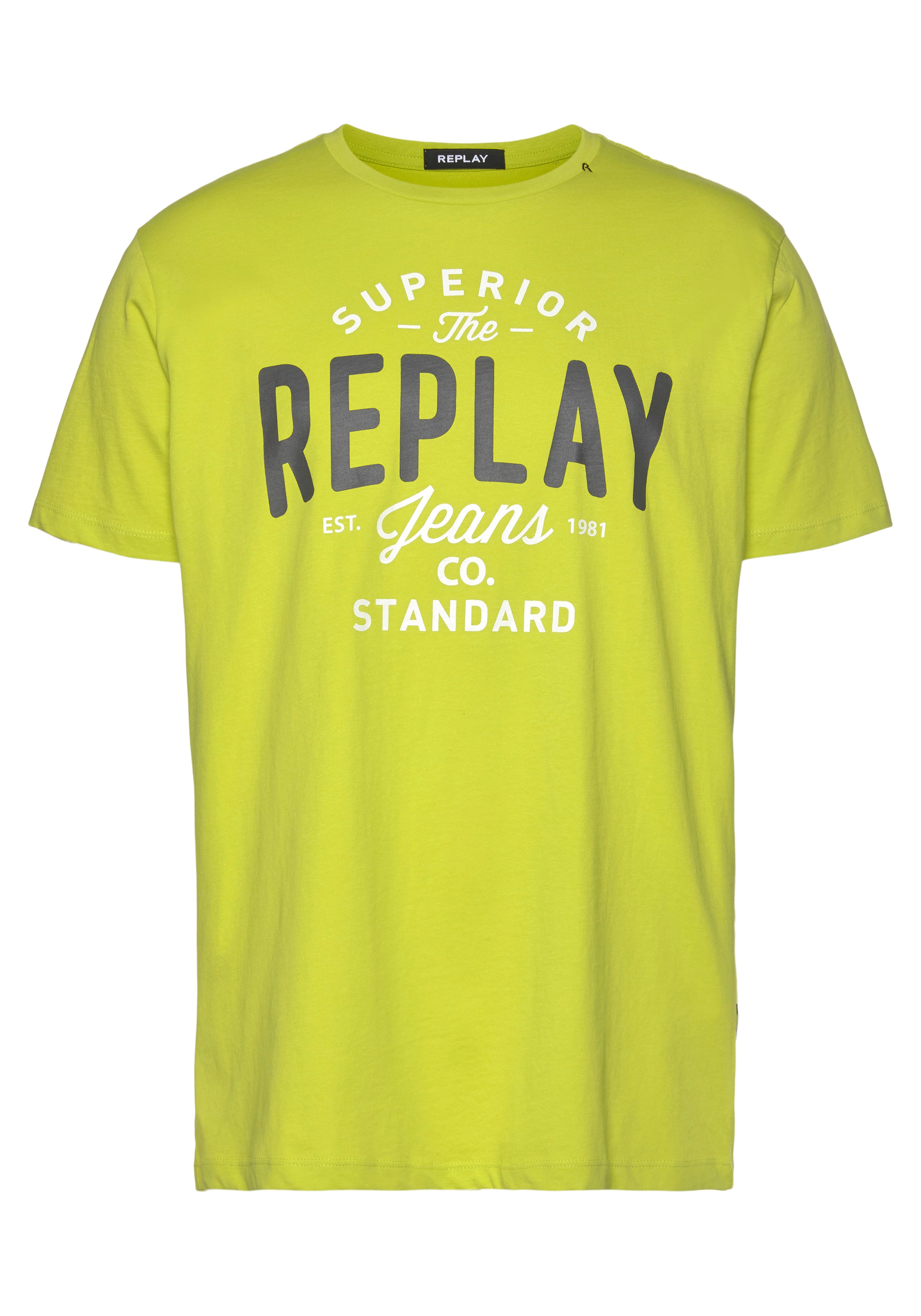 Replay T-Shirt, mit Markendruck