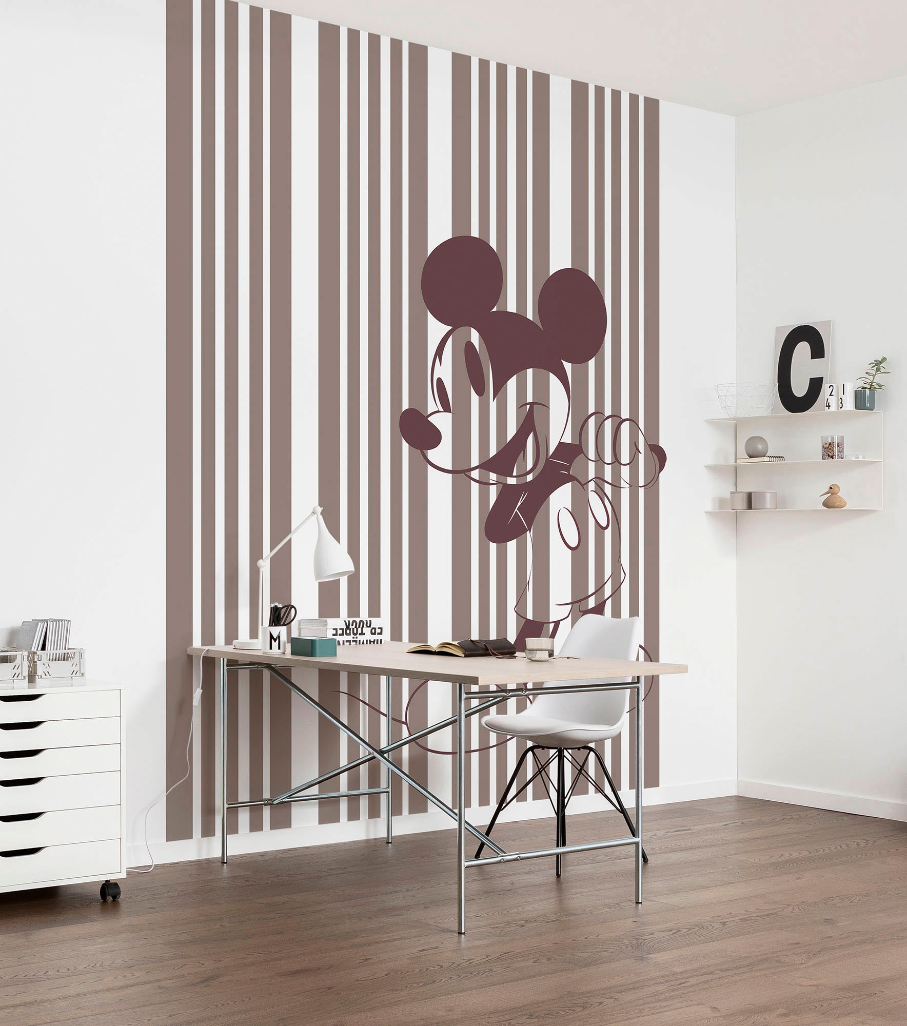 Komar Vliestapete »Digitaldruck Vlies -  Mickey Tone-on-Tone - Größe 200 x 250 cm« bedruckt glatt Kinderzimmer