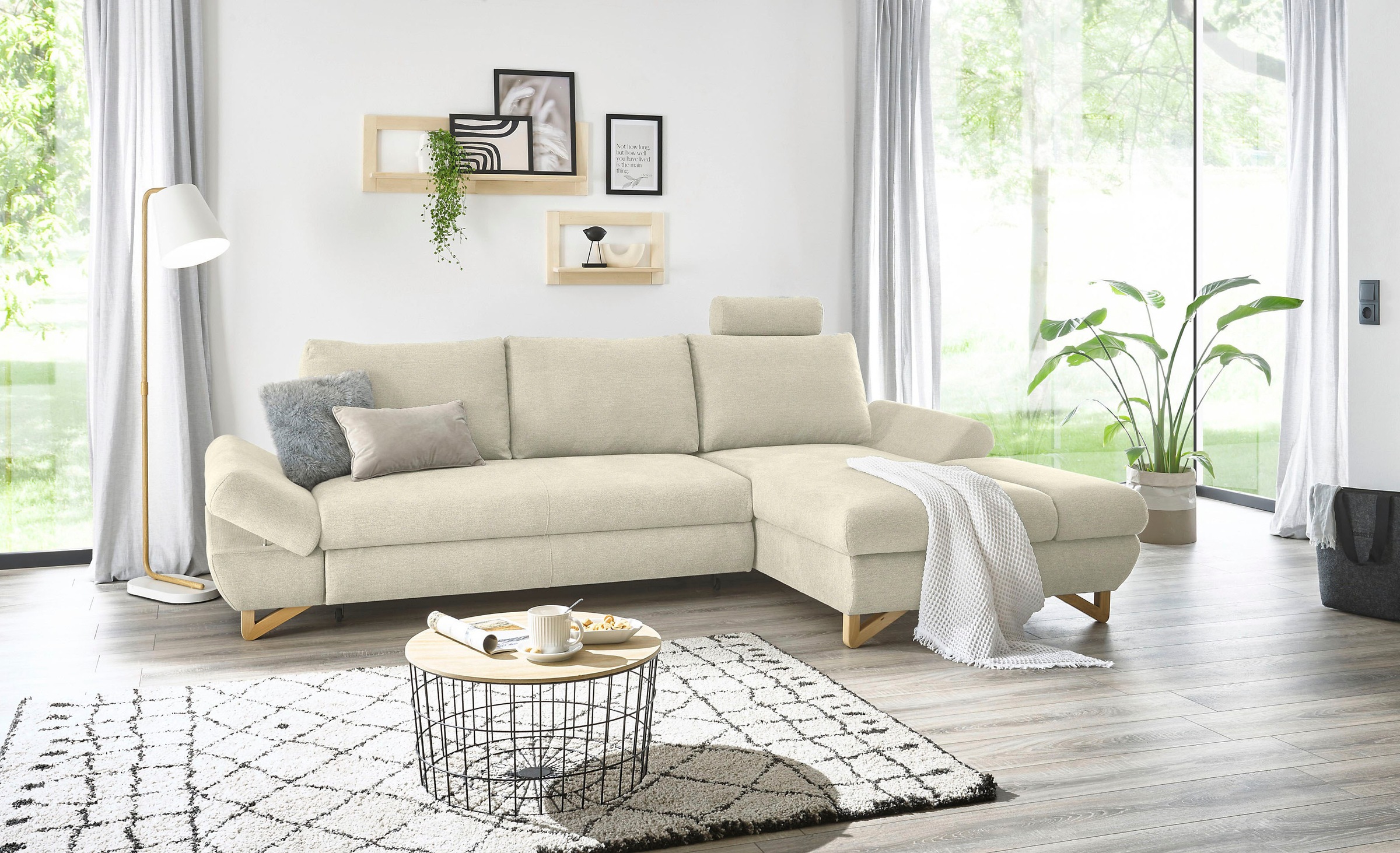 INOSIGN Ecksofa »City/Giron, L-Form,«, verstellbare Armlehnen mit Rasterfunktion