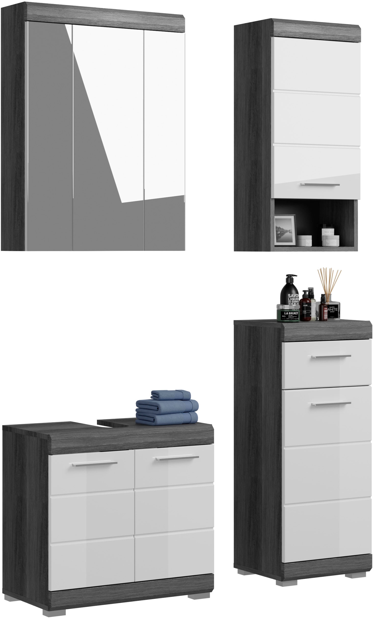 INOSIGN Badmöbel-Set "Siena, 4 teilig, bestehend aus:" Set, TOPSELLER, 4 St günstig online kaufen