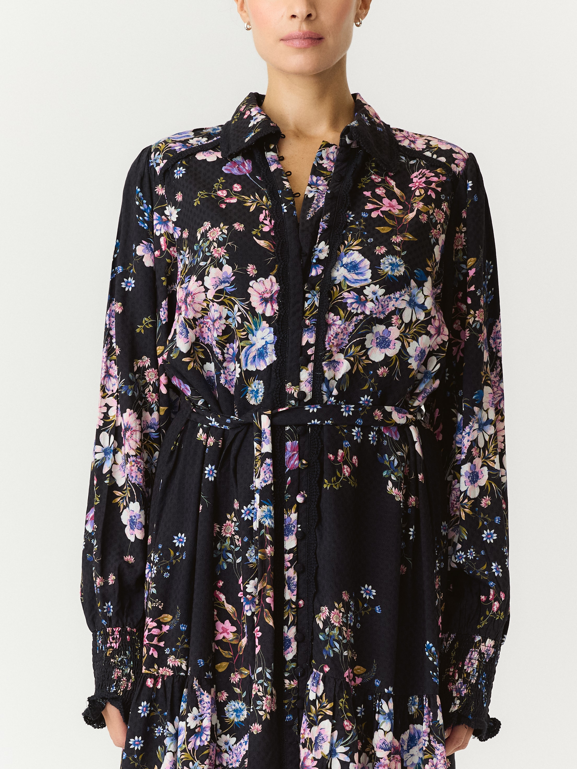 Y.A.S Blusenkleid "YASTILERA LS SHIRT DRESS S. NOOS" Viskose, regular fit