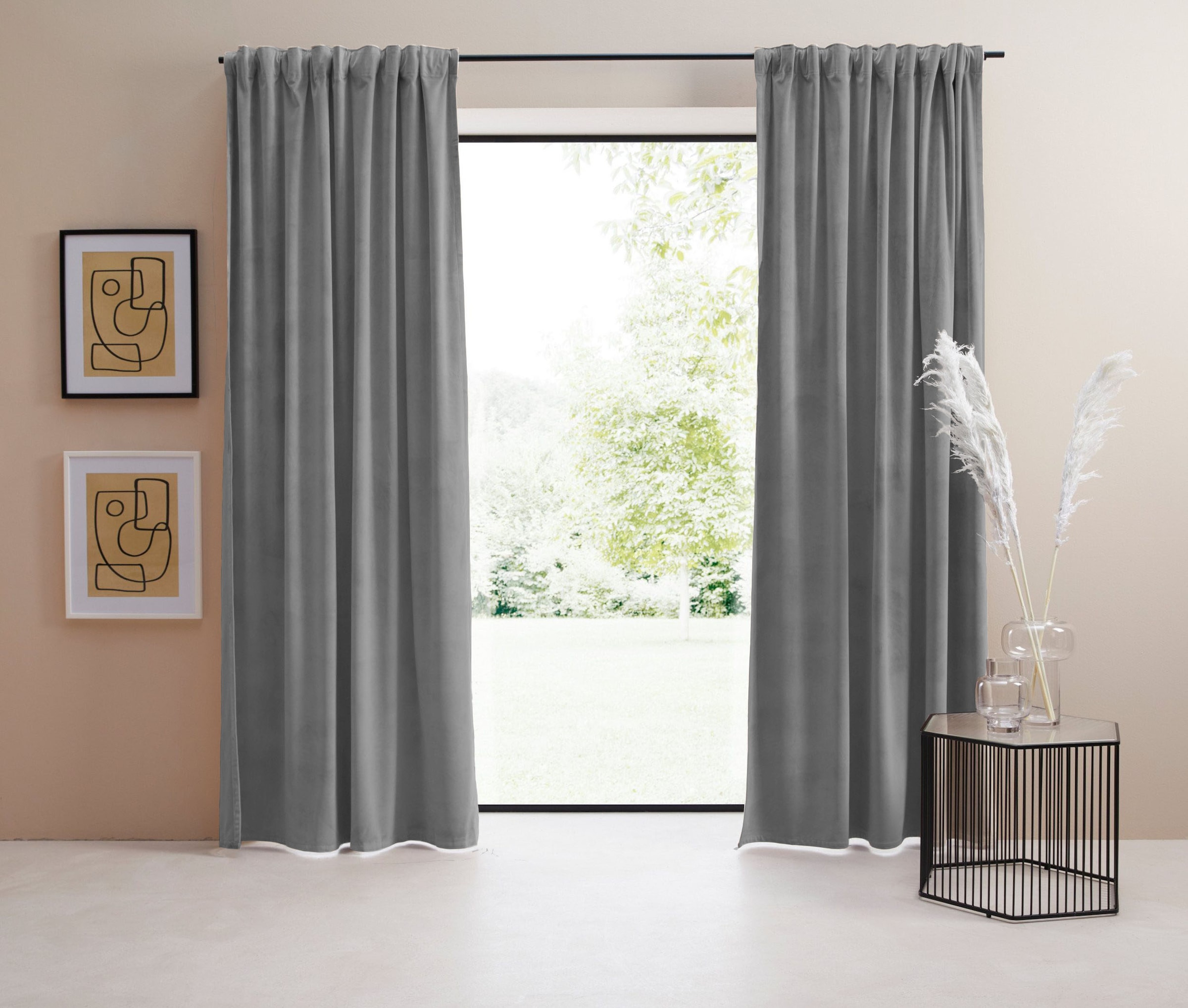 LeGer Home by Lena Gercke Vorhang "Samt Ladina" Multifunktionsband 1 Stk. t günstig online kaufen