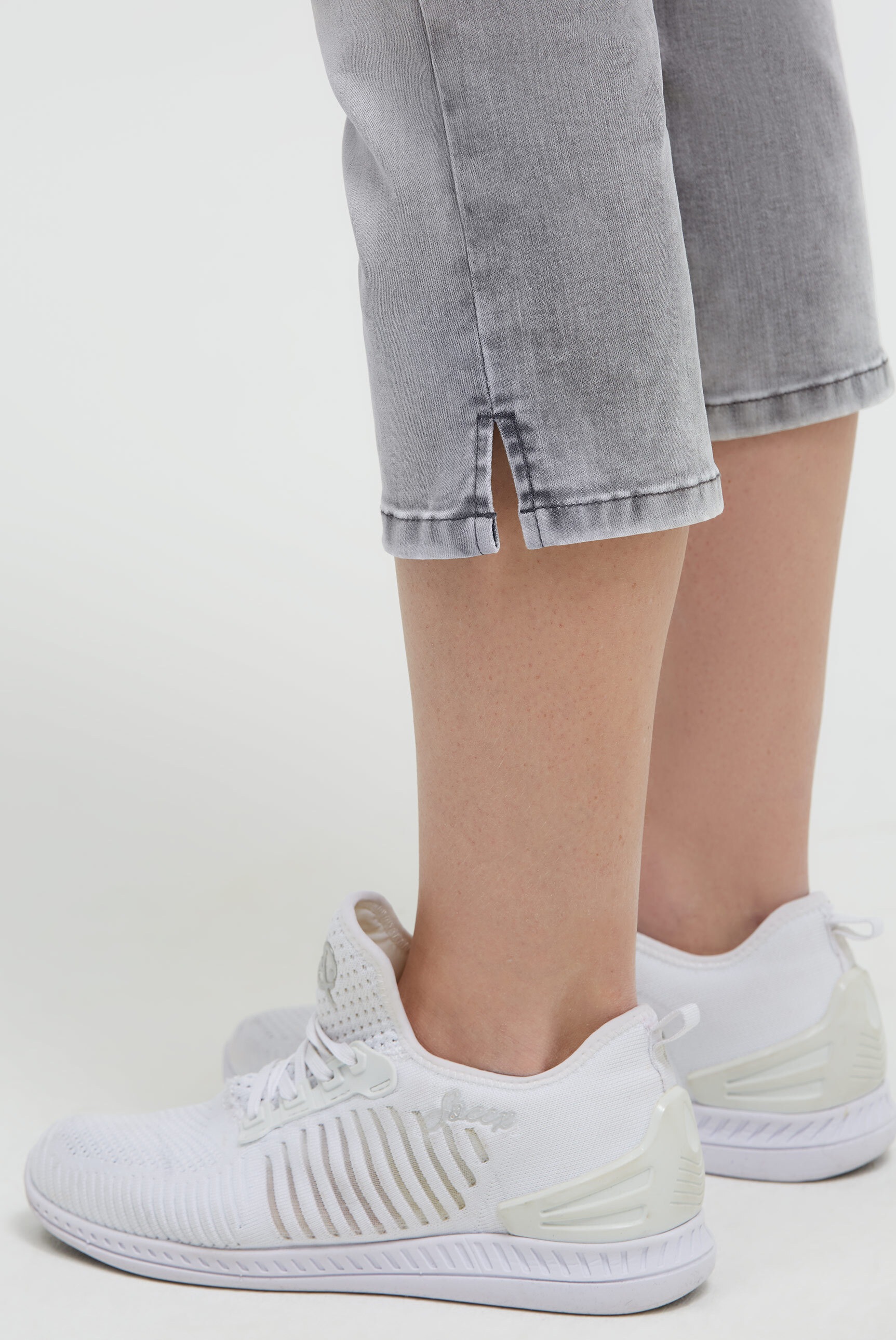 SOCCX Regular-fit-Jeans mit Schlitz am Saum