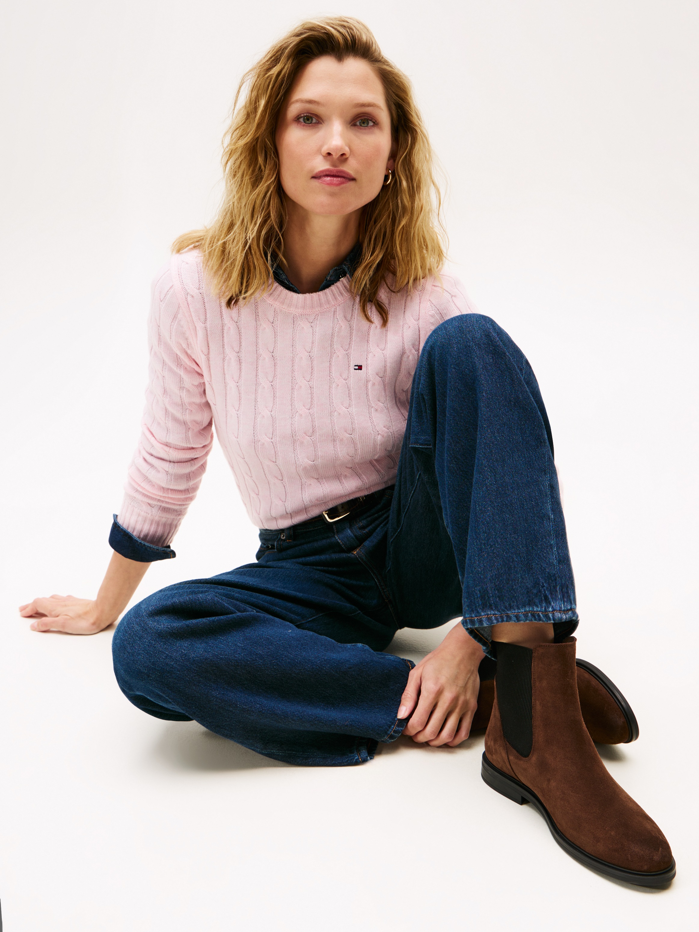 Tommy Hilfiger Chelseaboots "FLAG SUEDE CHELSEA BOOT", Stiefelette, Busines günstig online kaufen