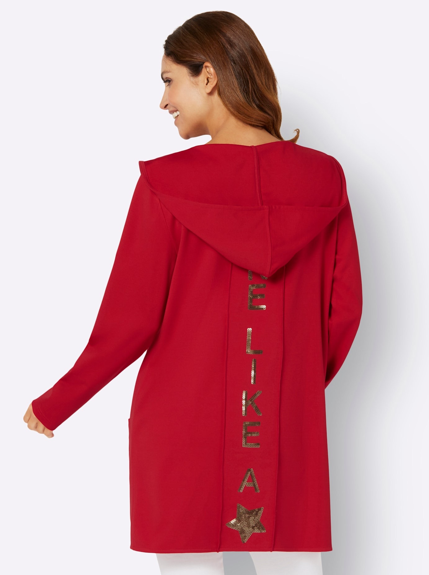 Inspirationen Shirtjacke "Long-Shirtjacke" 1 Stk. tlg. günstig online kaufen