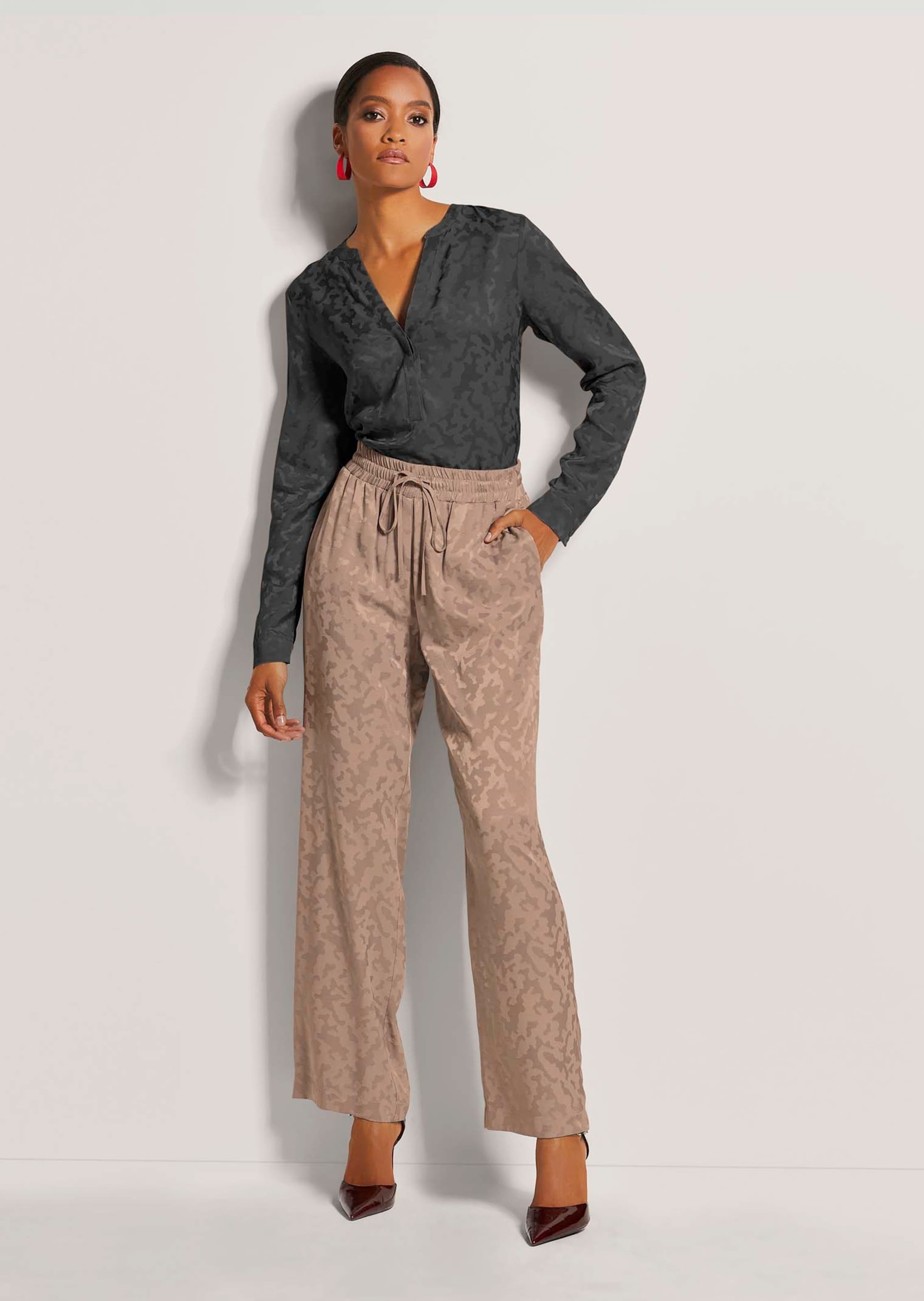 MADELEINE Stoffhose »Hose Jacquard-Hose zum Schlüpfen«