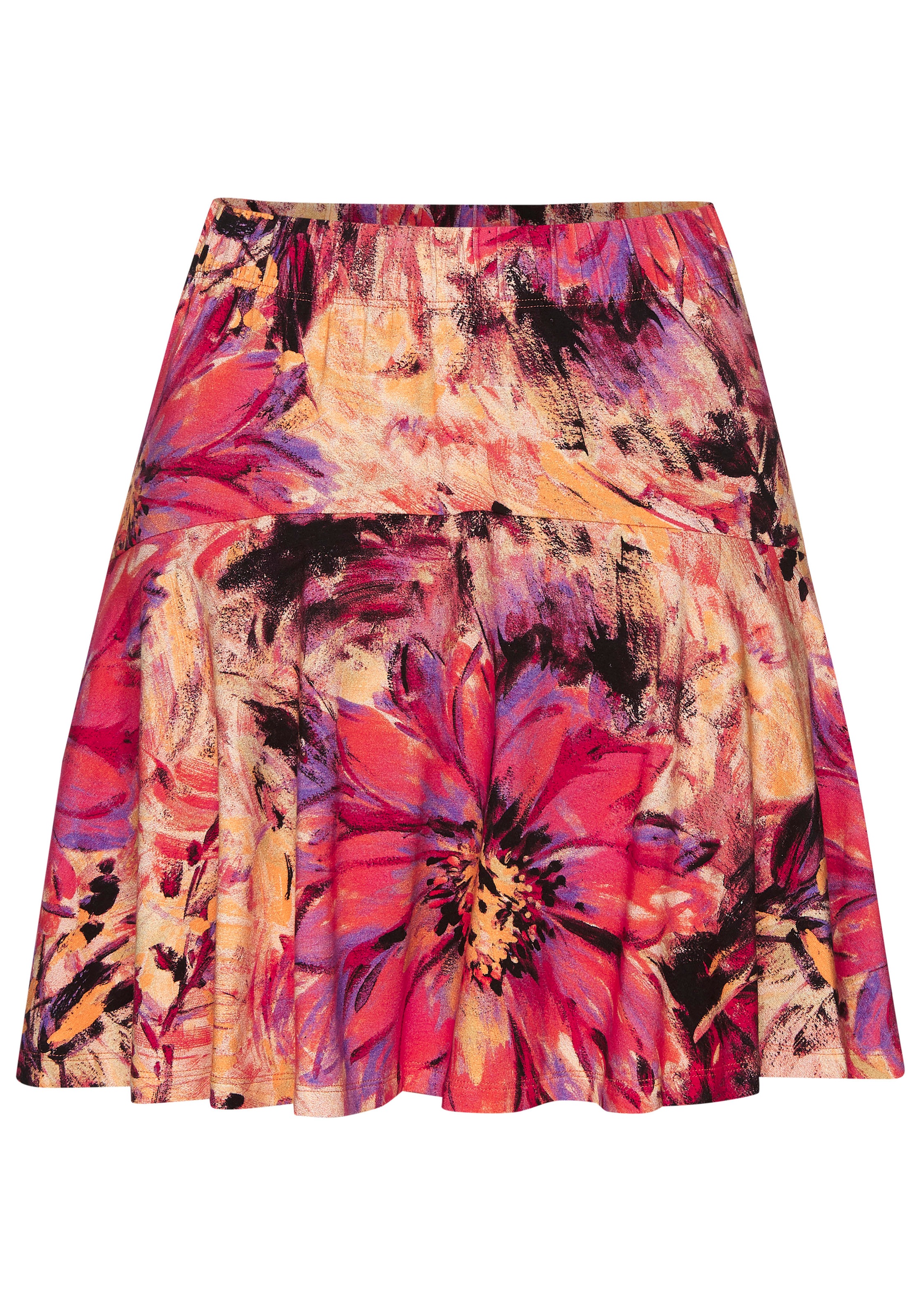 LASCANA Hosenrock, mit Alloverdruck, Skort, Rock inklusive Hose, bequemer B günstig online kaufen