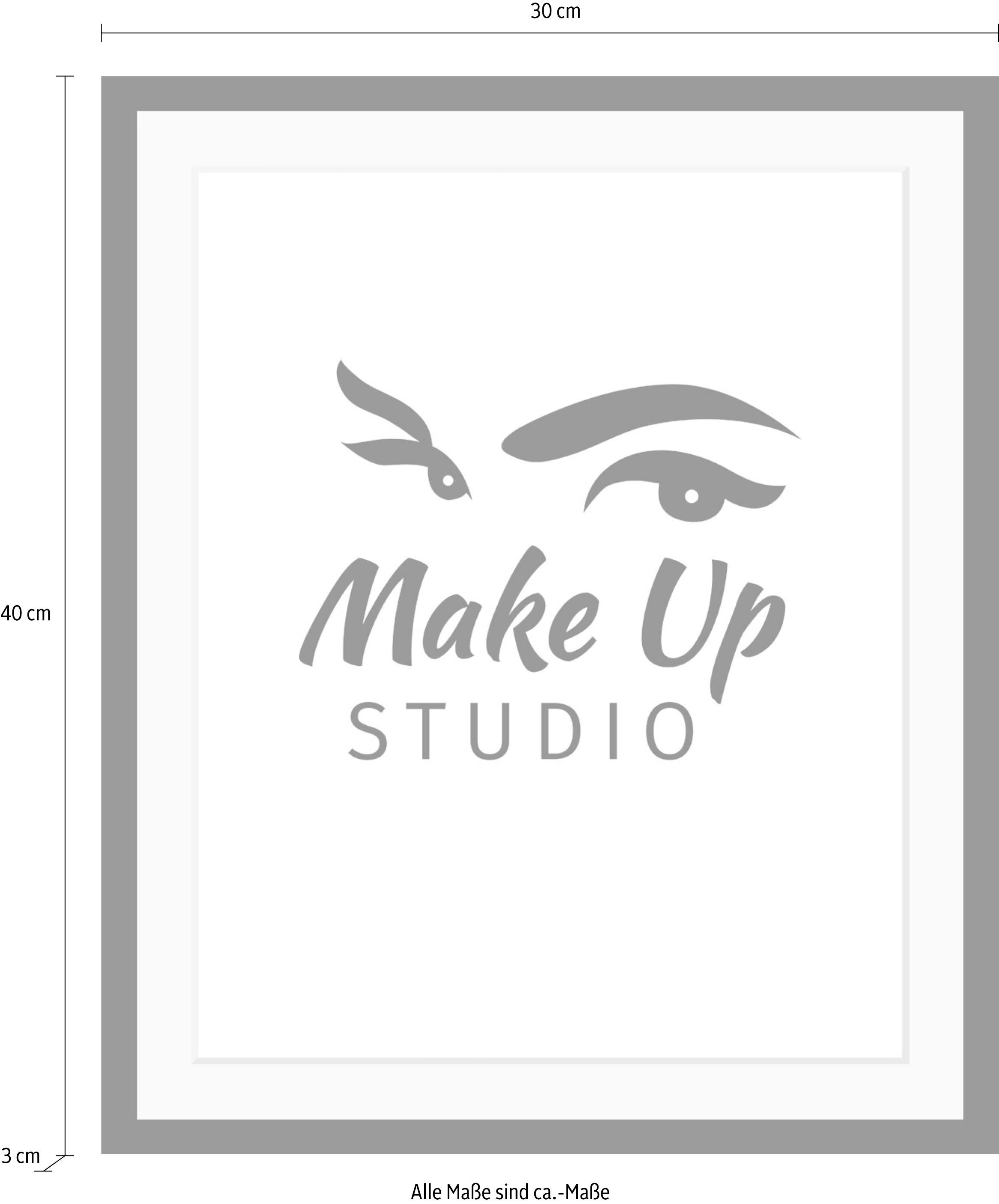 queence Bild »Make up Studio«, in 3 Größen, gerahmt
