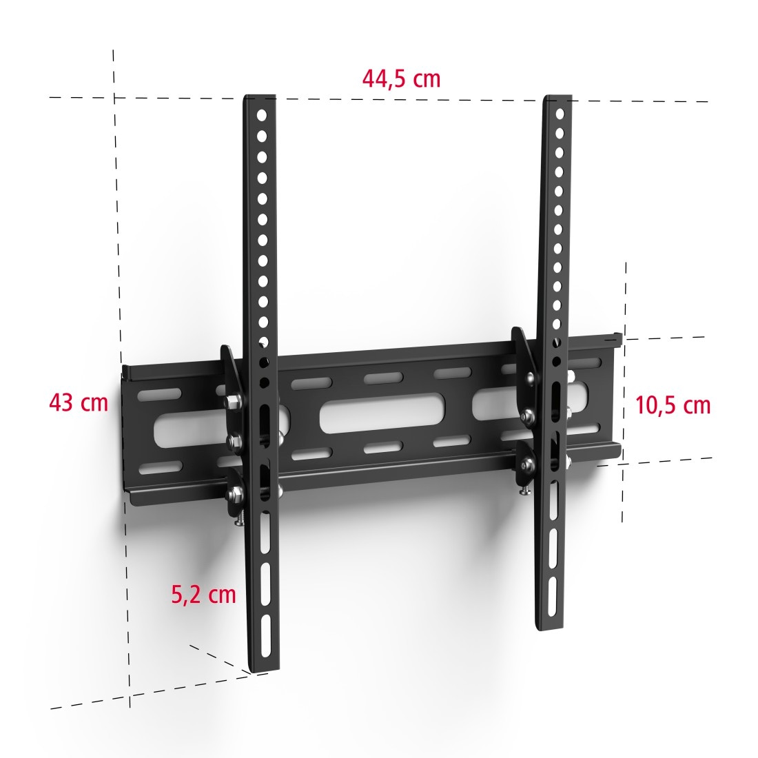 Hama TV-Wandhalterung »Wandhalterung (neigbar, 32" - 75", VESA 400x400)«, bis 191 cm Zoll