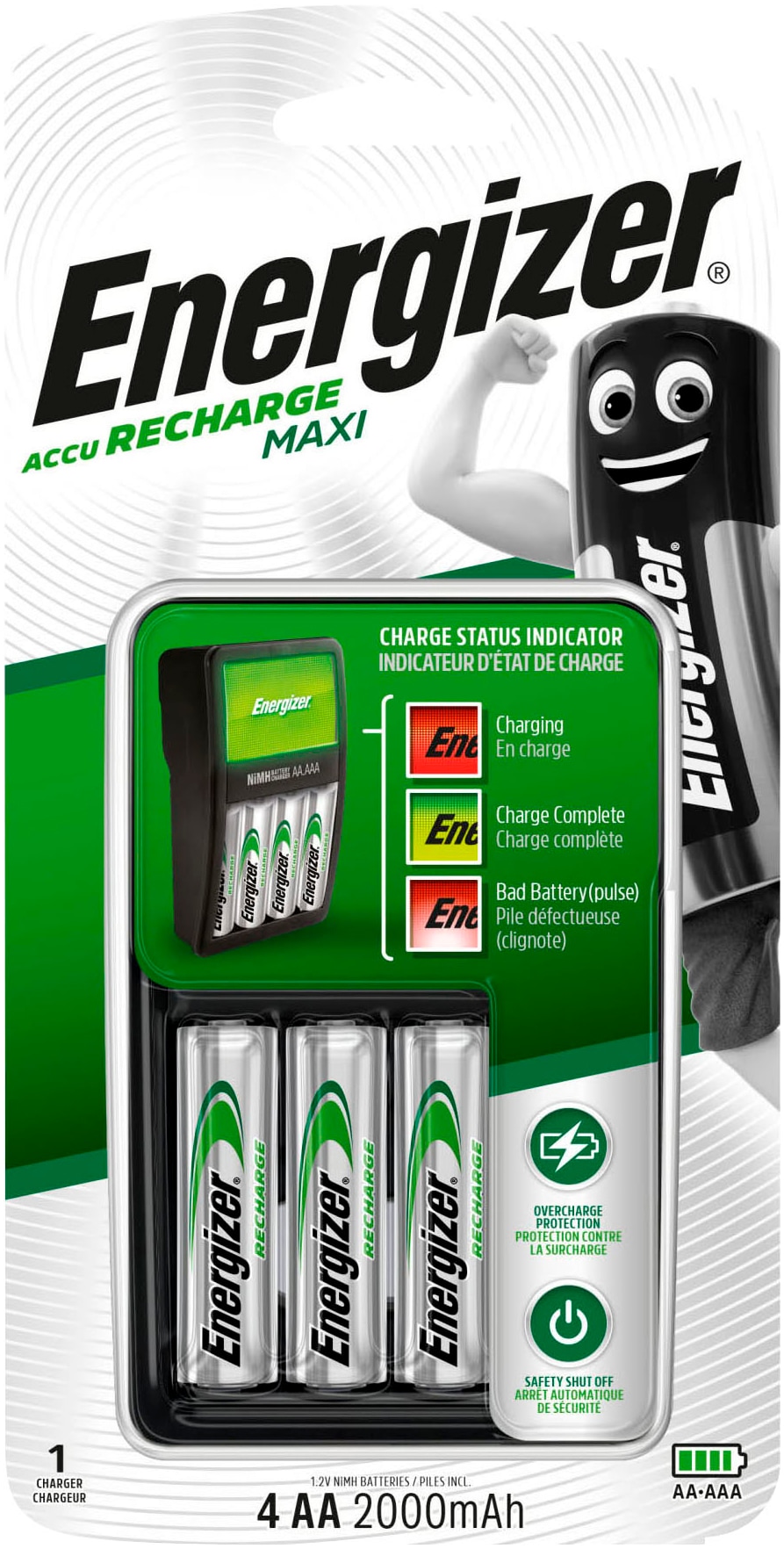 Energizer Batterie-Ladegerät »MAXI CHARGER«, 300 mA