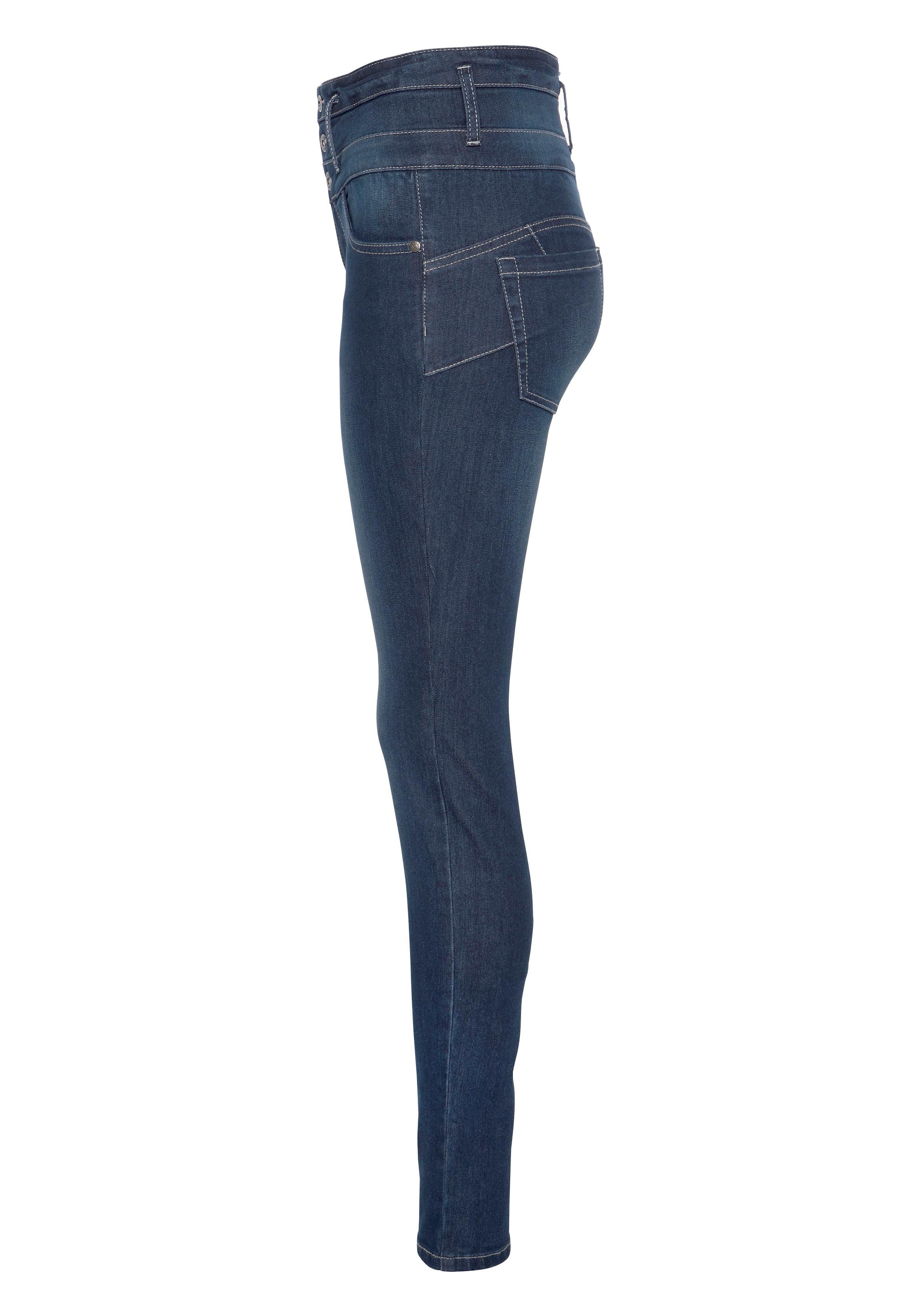 Arizona Slim-fit-Jeans »mit extra breitem Bund«, High Waist