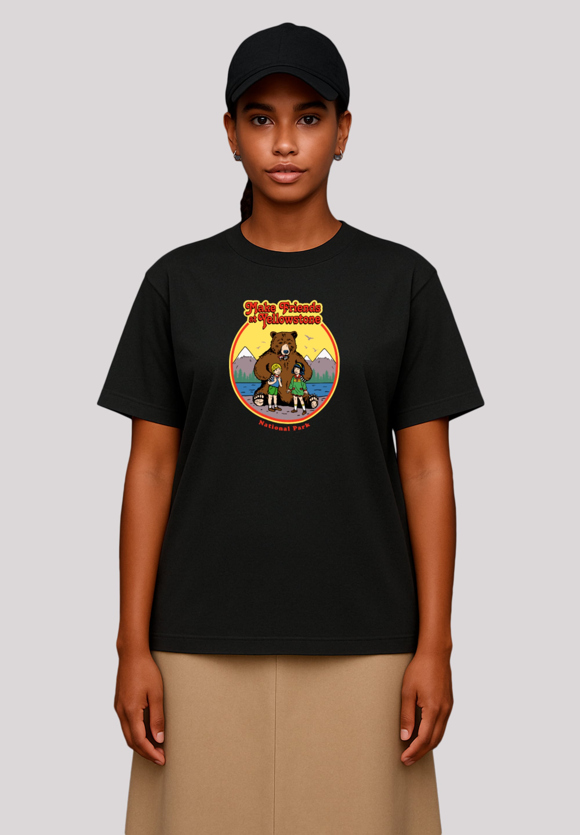 F4NT4STIC T-Shirt "US National Parks Make Friends At Yellowstone" Premium Q günstig online kaufen