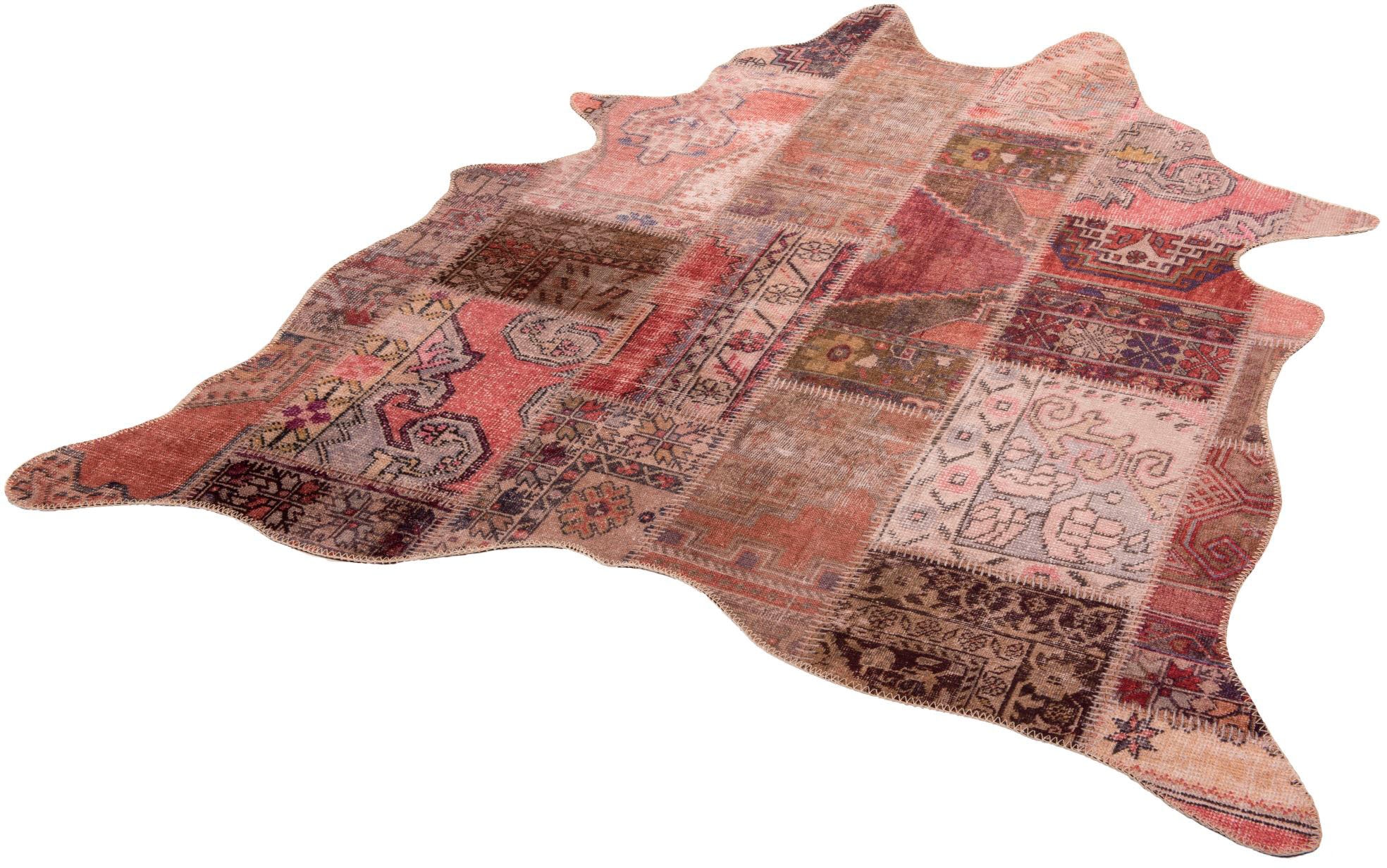 Gino Falcone Fellteppich "Elena 73" fellförmig 3 mm Höhe Kunstfell, bedruck günstig online kaufen