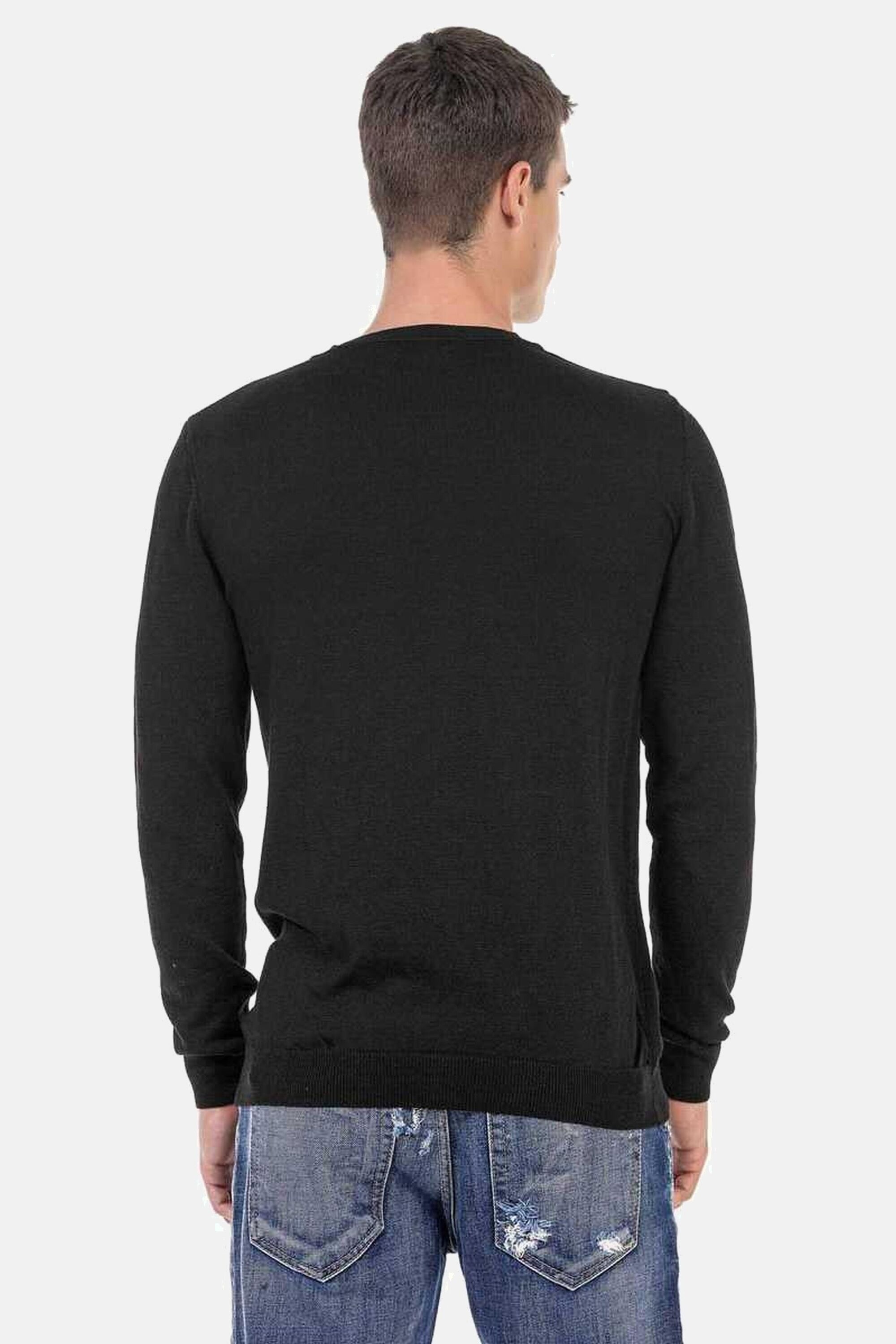 Cipo & Baxx V-Ausschnitt-Pullover "Pullover", (1 tlg.), mit V-Ausschnitt, C günstig online kaufen