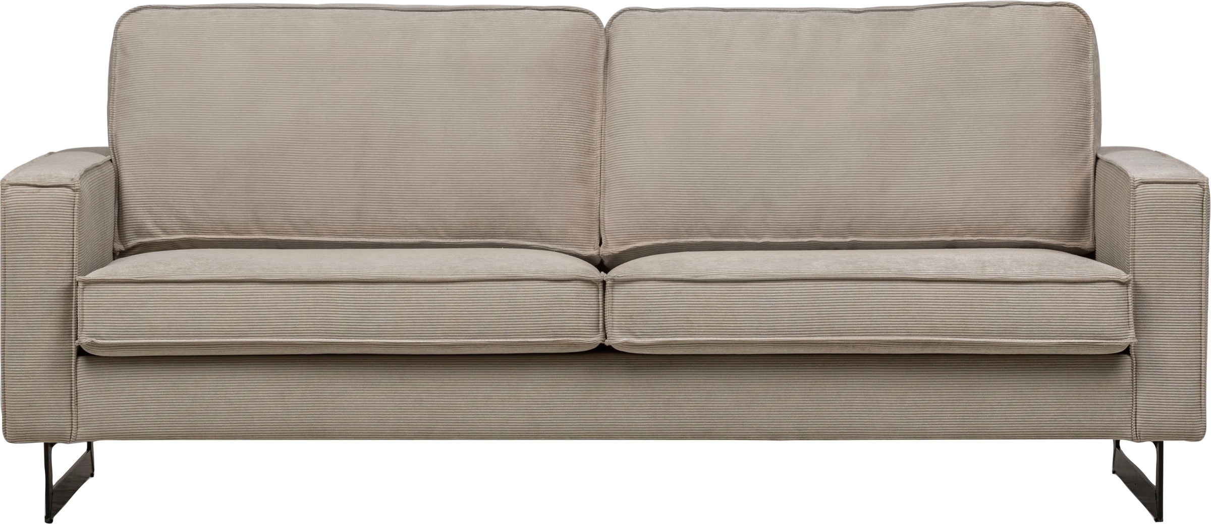 Home affaire 3-Sitzer "Pinto, 206 cm, Cord, Chenille, Lederoptik" mit Keder günstig online kaufen