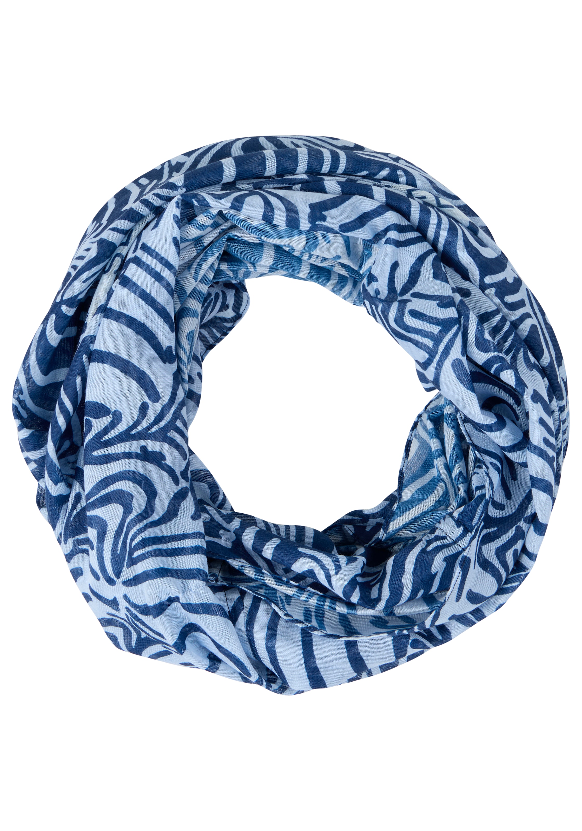 Laura Scott Loop gemusterte und bedruckte Optik, leichtes Webmaterial günstig online kaufen