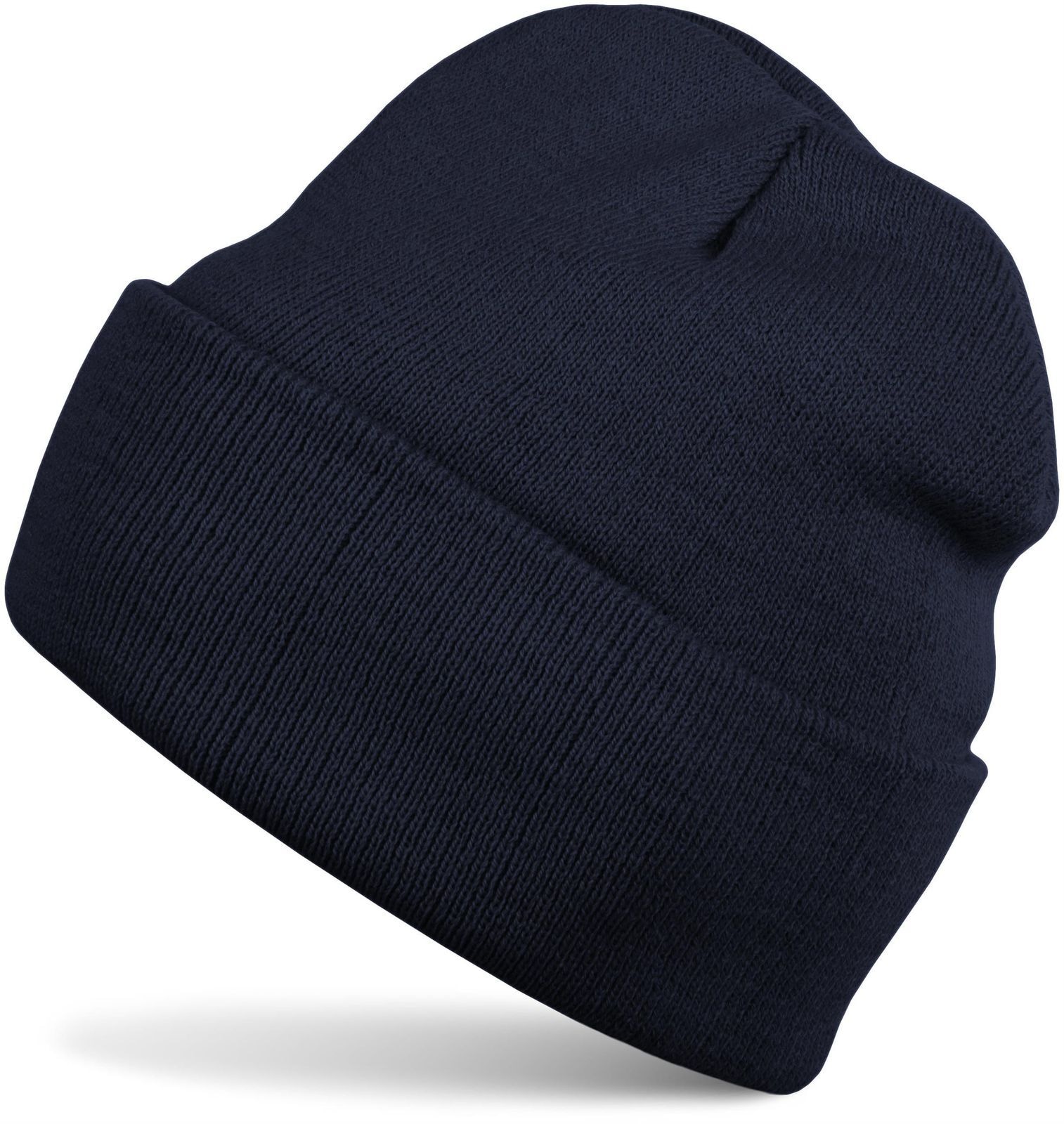 styleBREAKER Strickmütze "Kinder Strickmütze mit Krempe" 1 Stk.
