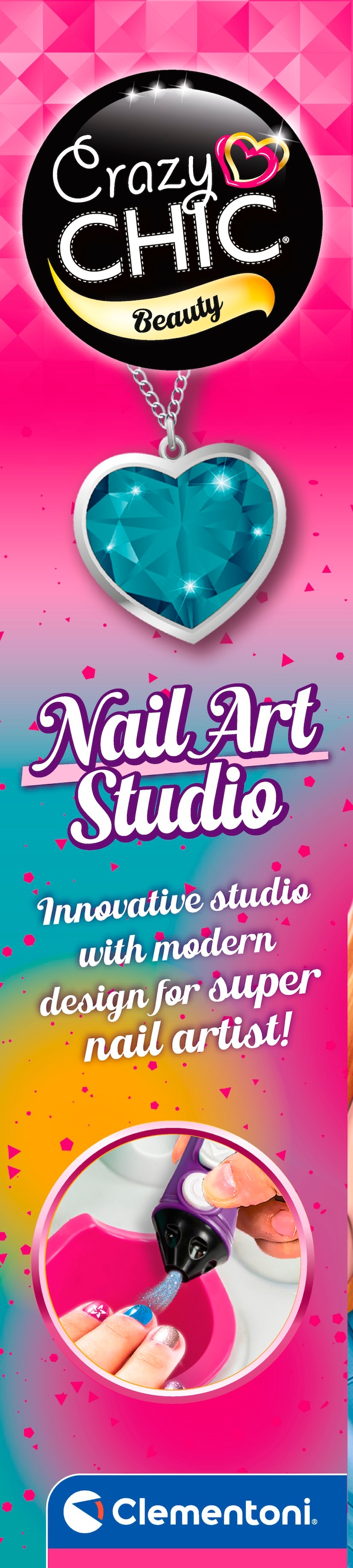 Clementoni® Kreativset »Crazy Chic, Nail Art Studio« Made in Europe