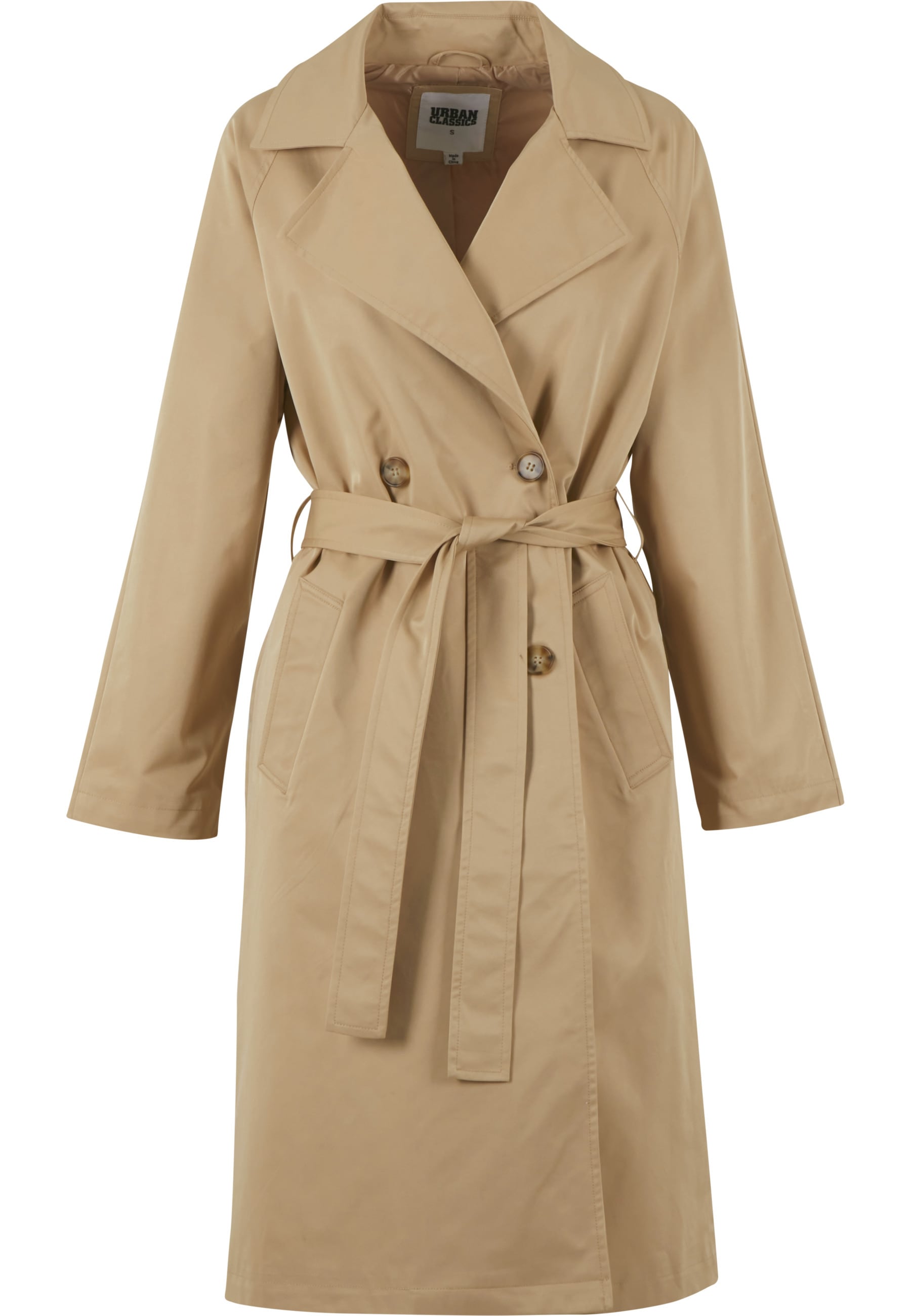 URBAN CLASSICS Winterjacke "Urban Classics Ladies Trenchcoat" 1 Stk. tlg. o günstig online kaufen