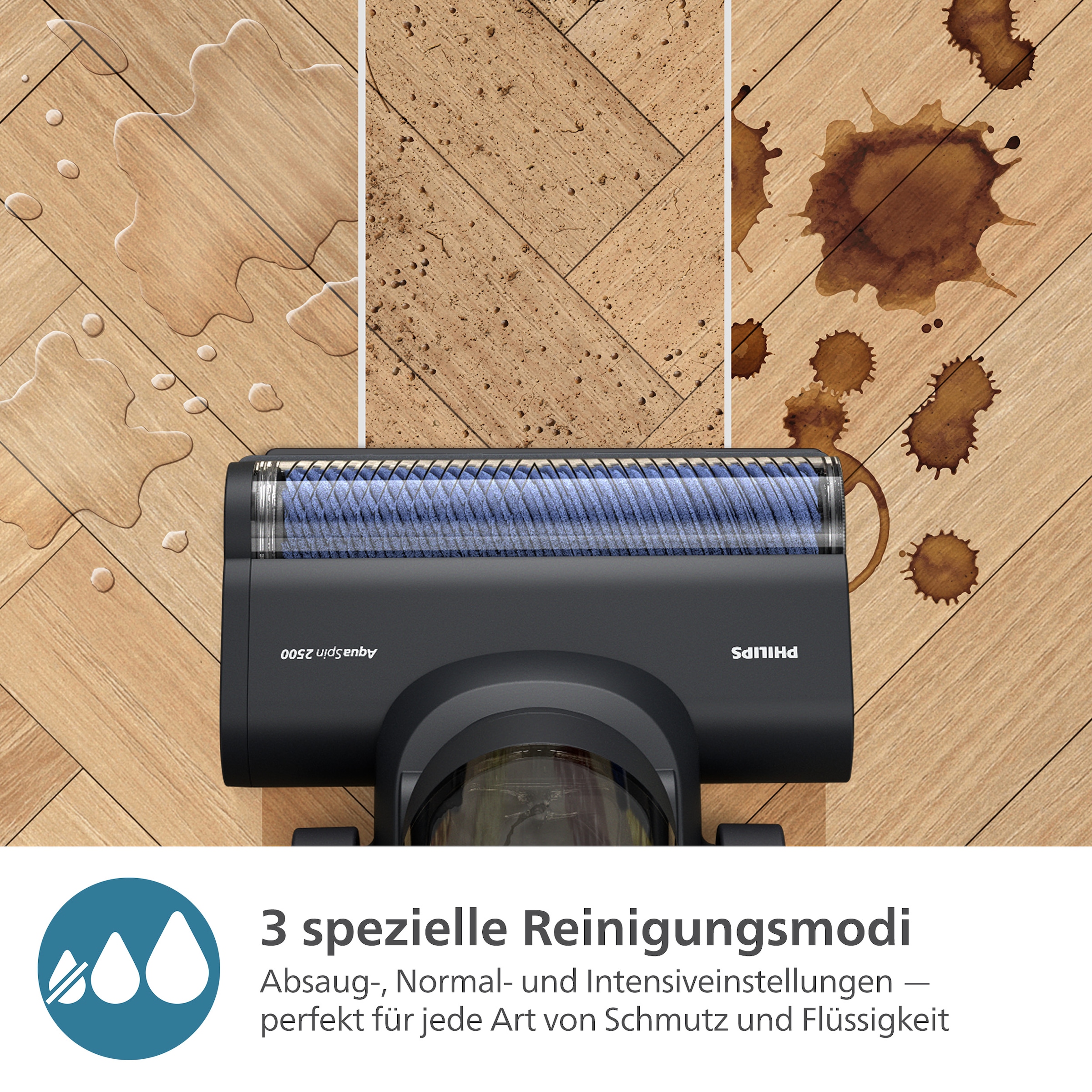 Philips Nass-Trocken-Akkusauger »AquaTrio Cordless 7000 Series XW7263/11«, 3-in-1-Reinigungslösung, mit automatischem Reinigungssystem