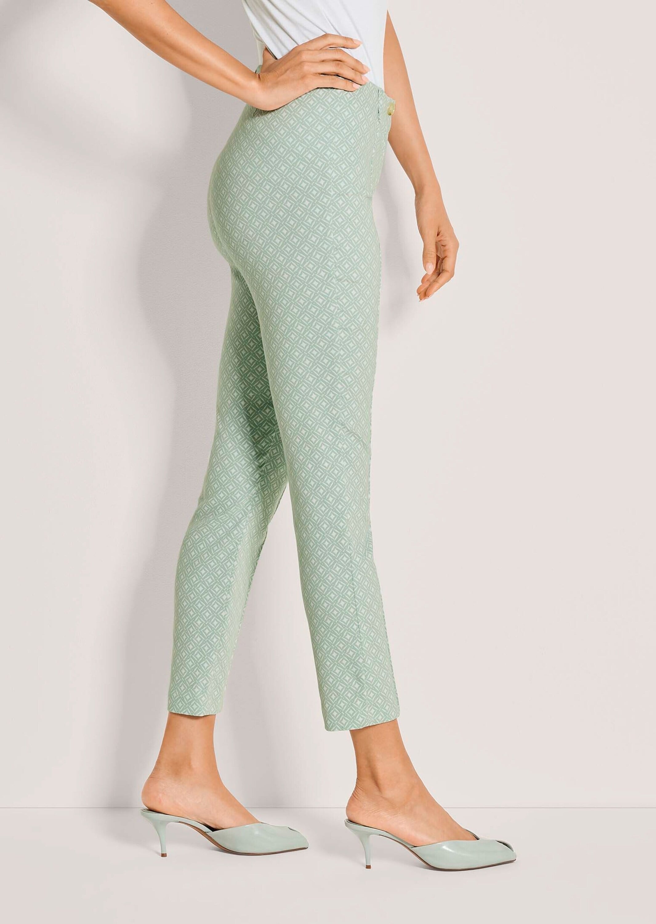 MADELEINE Stoffhose »Jerseyhose Jacquardhose mit grafischem Muster«  Jacquardhose mit elastischem Bund