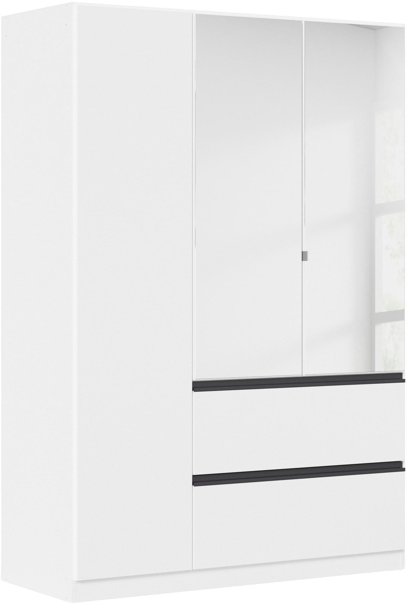 rauch Drehtürenschrank "Kleiderschrank Schrank Garderobe COSTA in den Breiten 91/136/181 cm" in 3 Ausstattungen BASIC/CLASSIC/PREMIUM, mit Spiegel, grifflose Front und Push-to-Open Funktion MADE IN GERMANY