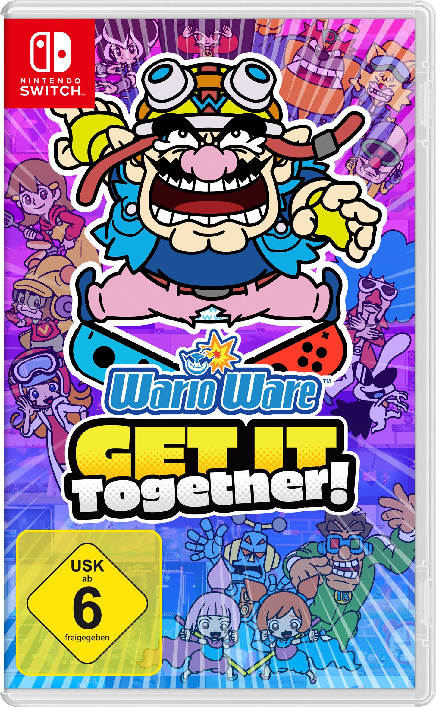 NINTENDO SWITCH Spielesoftware "WarioWare: Get it Together", Nintendo Switch, bunt, Spielesoftware