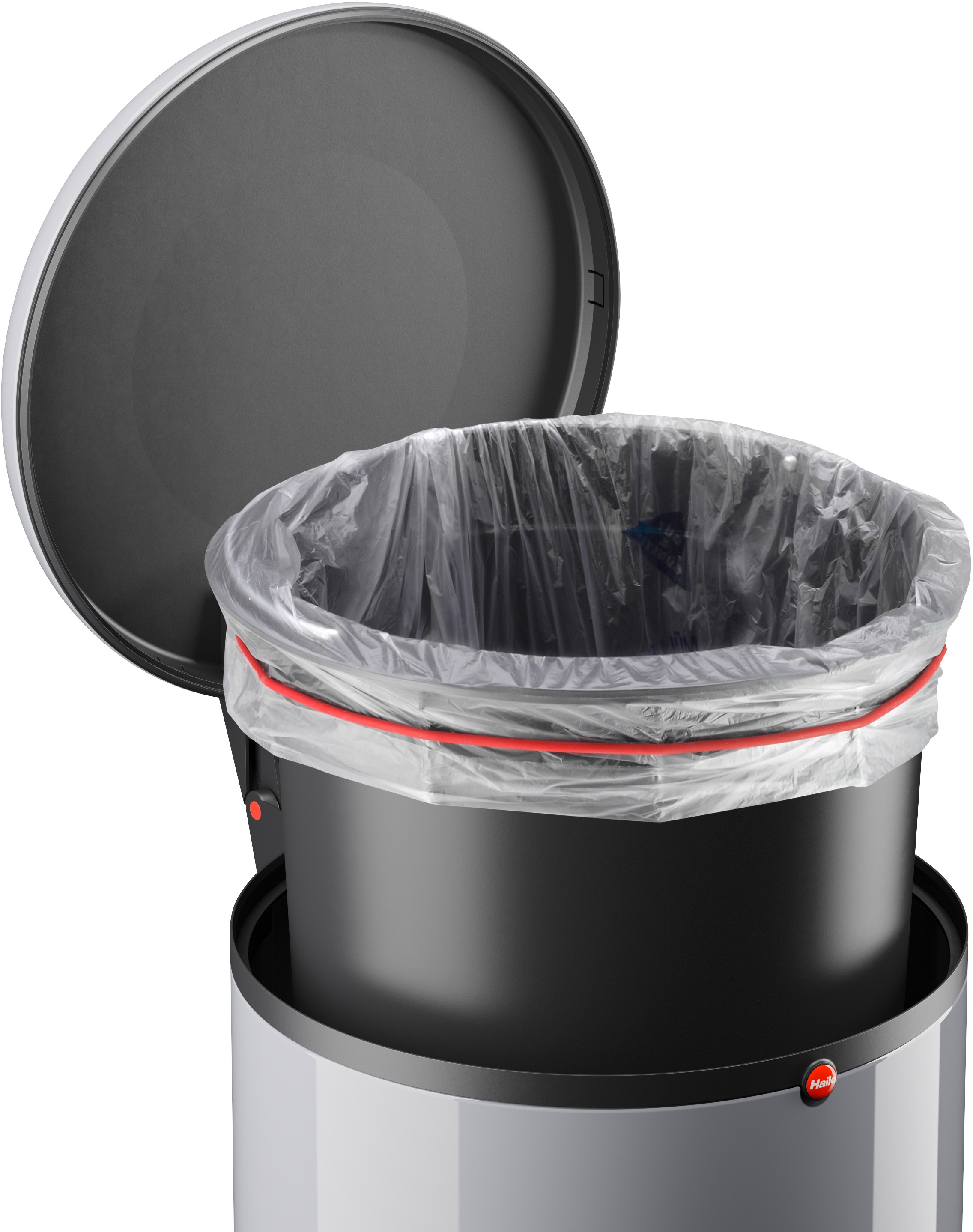 Hailo Mülleimer »Harmony M«, 1 Behälter, 12 l, Stahlblech o. Edelstahl, Kunststoff Inneneimer, Made in Germany
