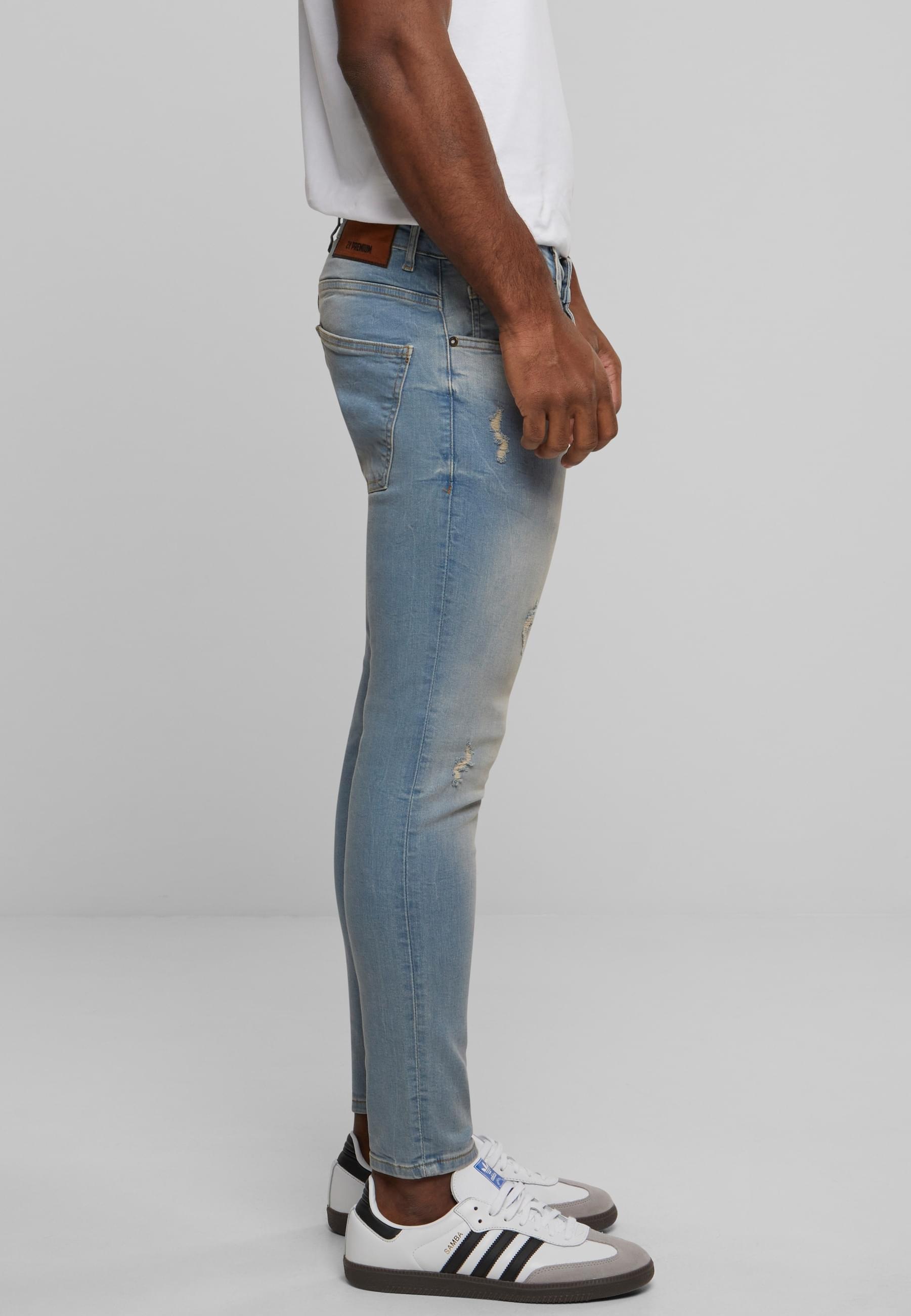 2Y Studios Bequeme Jeans »2Y Studios Herren 2Y Destroyed Cropped Skinny Denim«