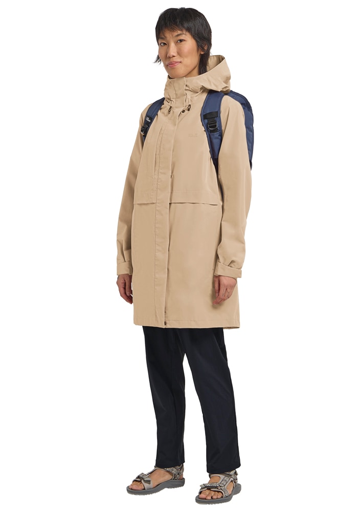 Jack Wolfskin Outdoorjacke »TERRAVIEW 2L COAT W« mit Kapuze